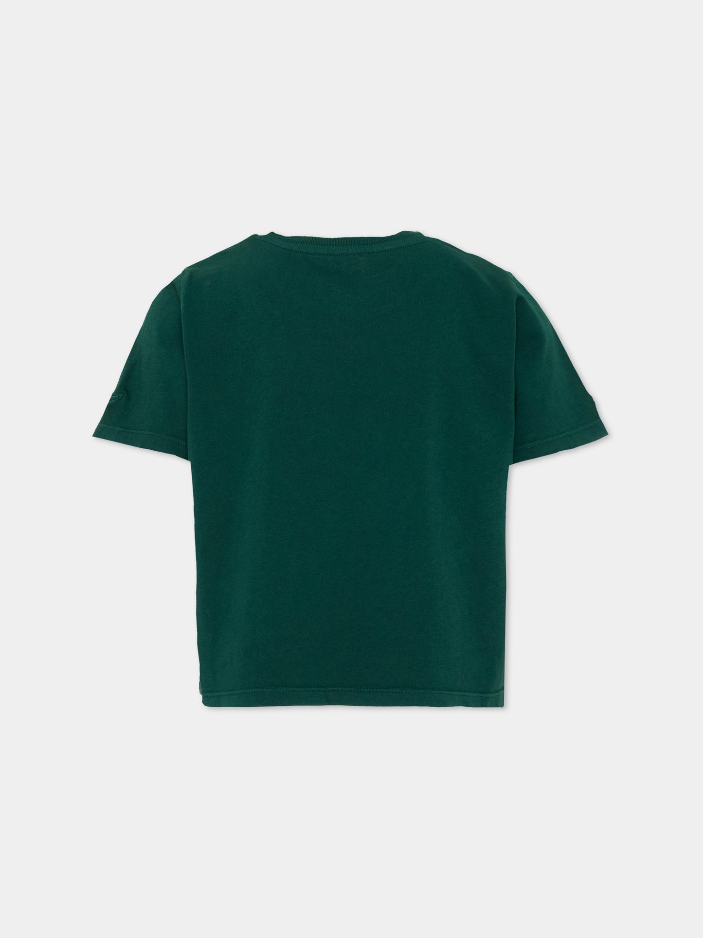 T-shirt verde per bambina con scritta,Zadig & Voltaire Kids,X60793 66H