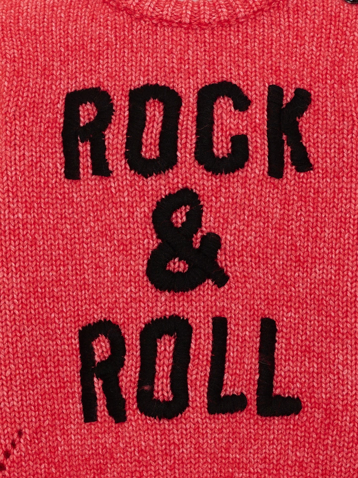 Maglione rosso per bambina con scritta,Zadig & Voltaire Kids,X60809 954