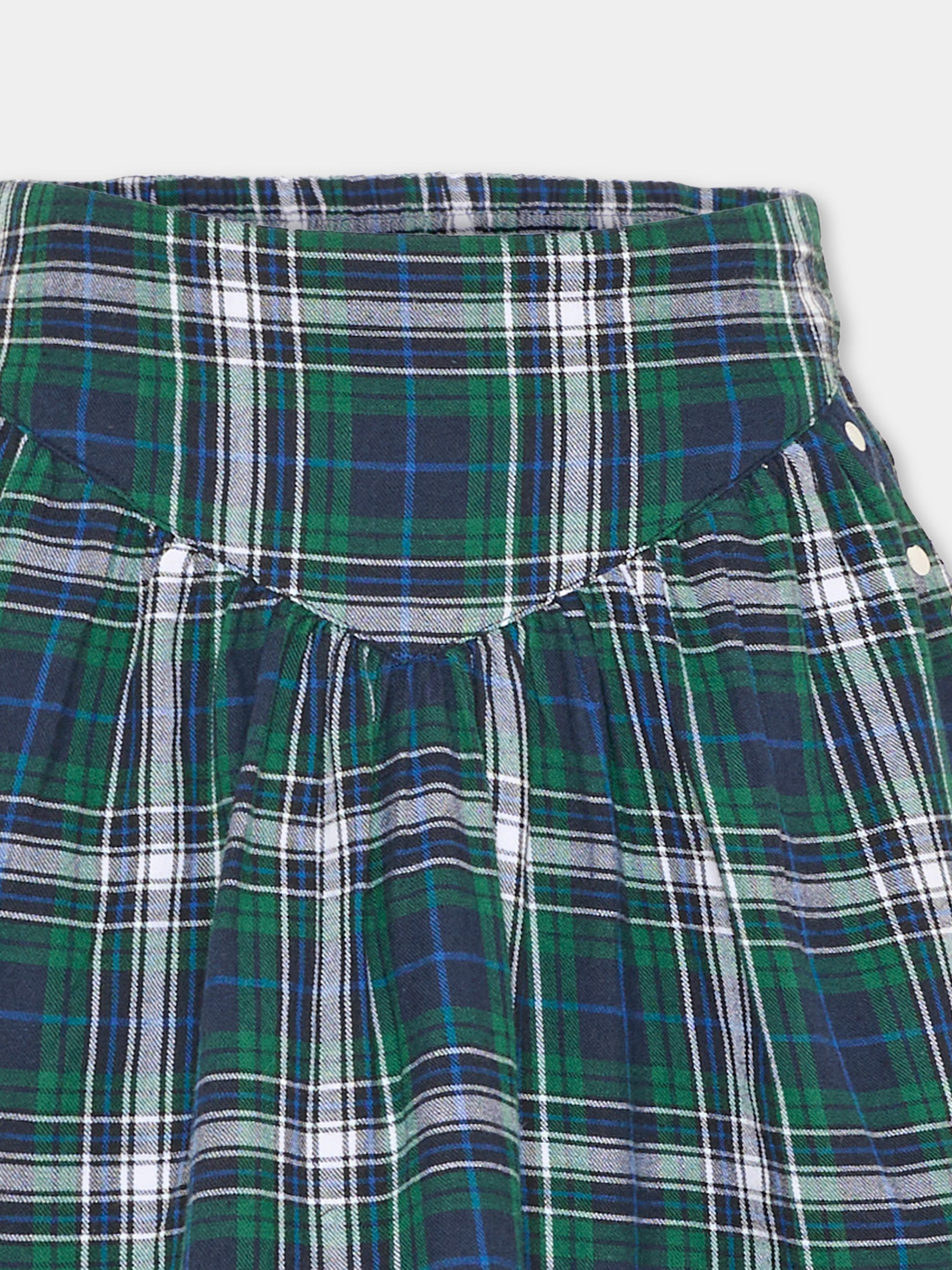 Gonna multicolor per bambina tartan,Zadig & Voltaire Kids,X60818 66H