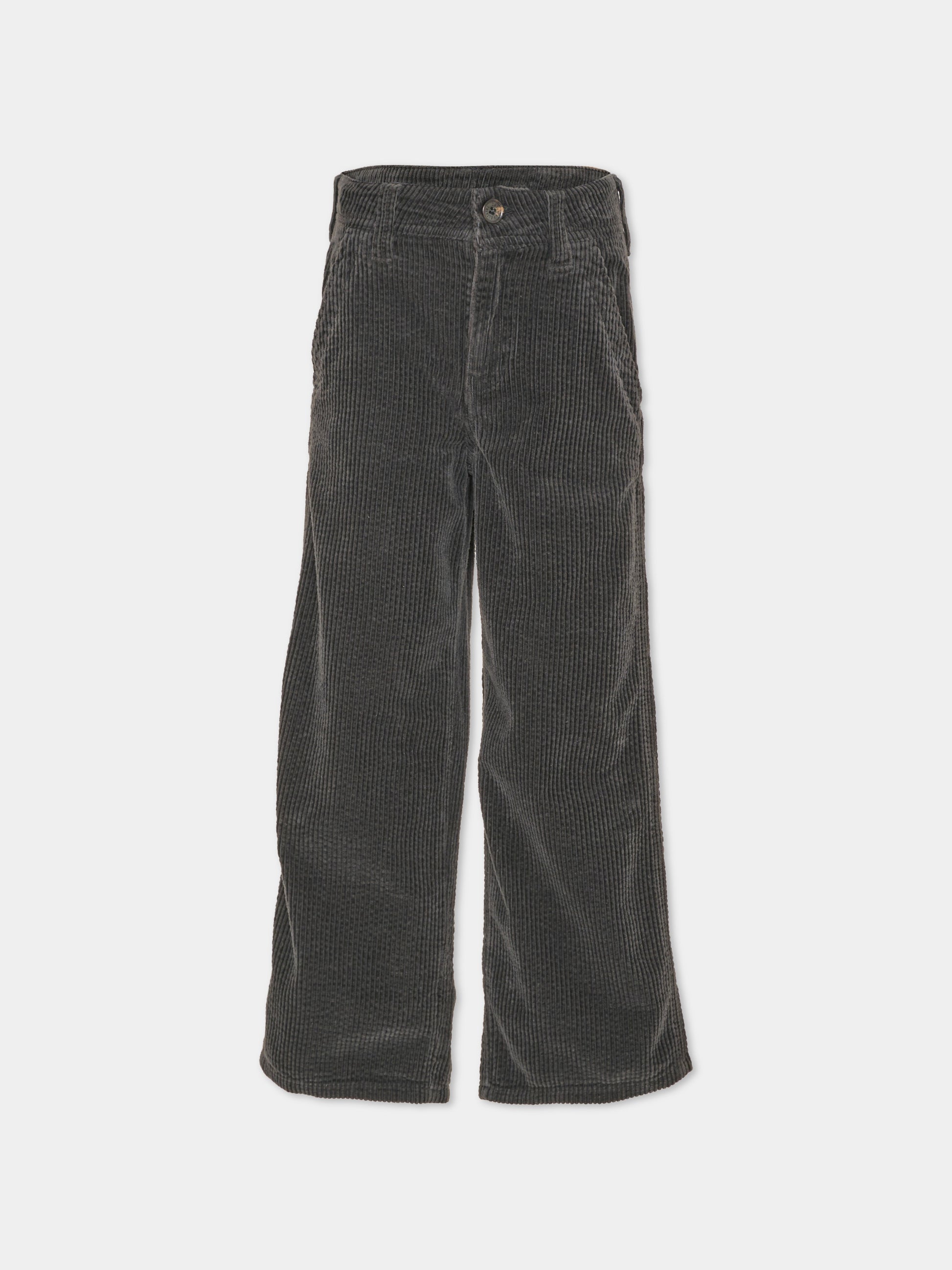 Pantalone nero per bambino in velluto a coste,Zadig & Voltaire Kids,X60859 09B