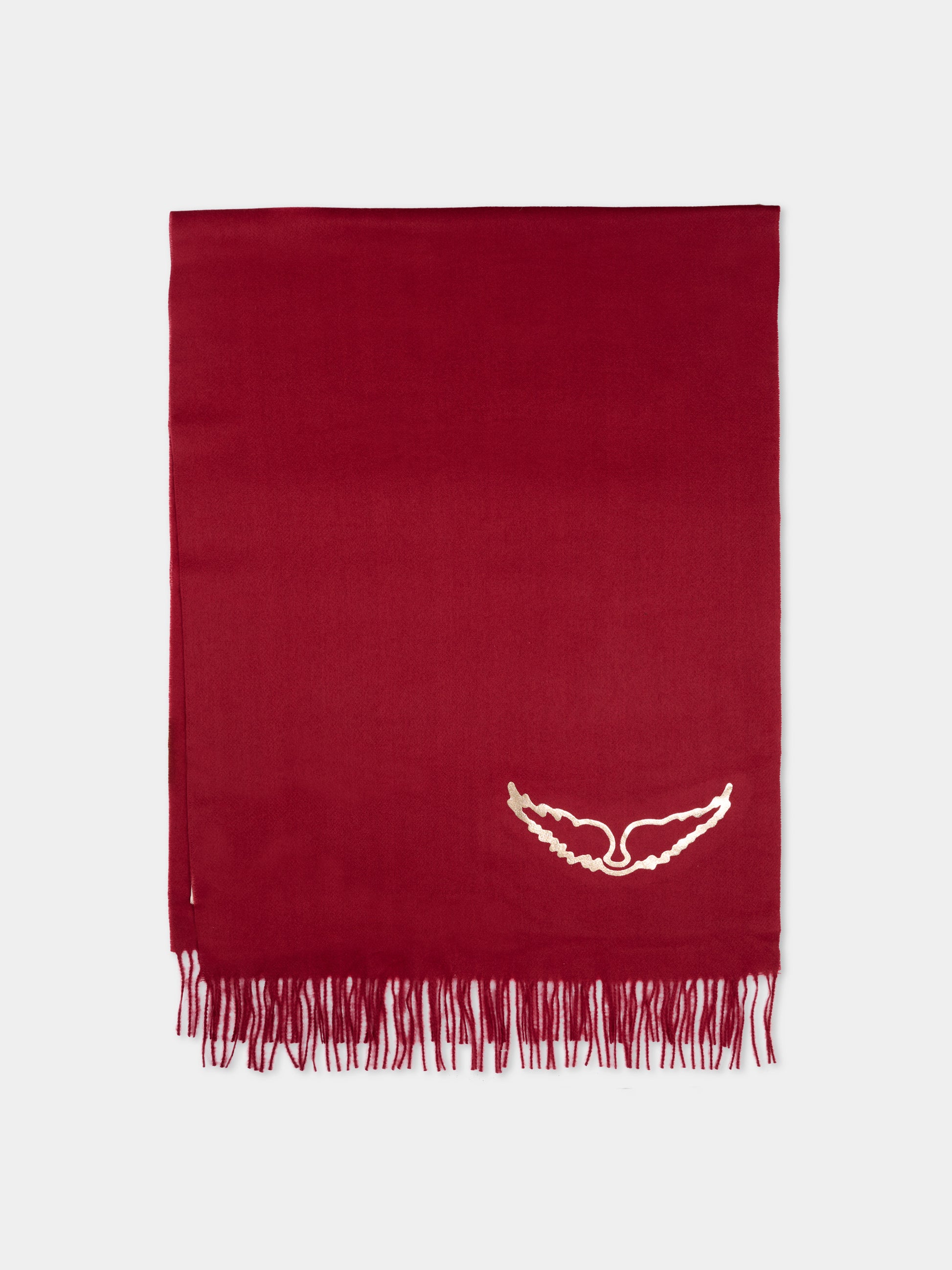 Sciarpa bordeaux per bambina con ali,Zadig & Voltaire Kids,X60878 954