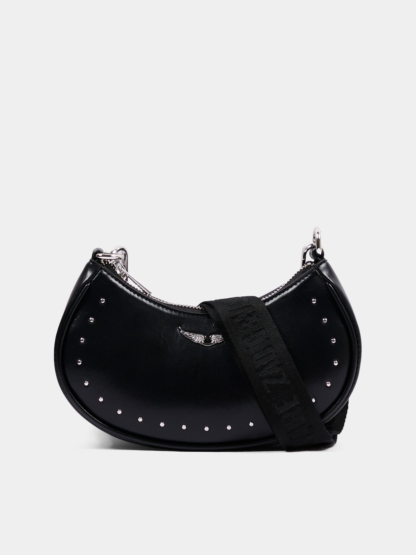 Borsa casual nera per bambina con borchie,Zadig & Voltaire Kids,X60880 09B