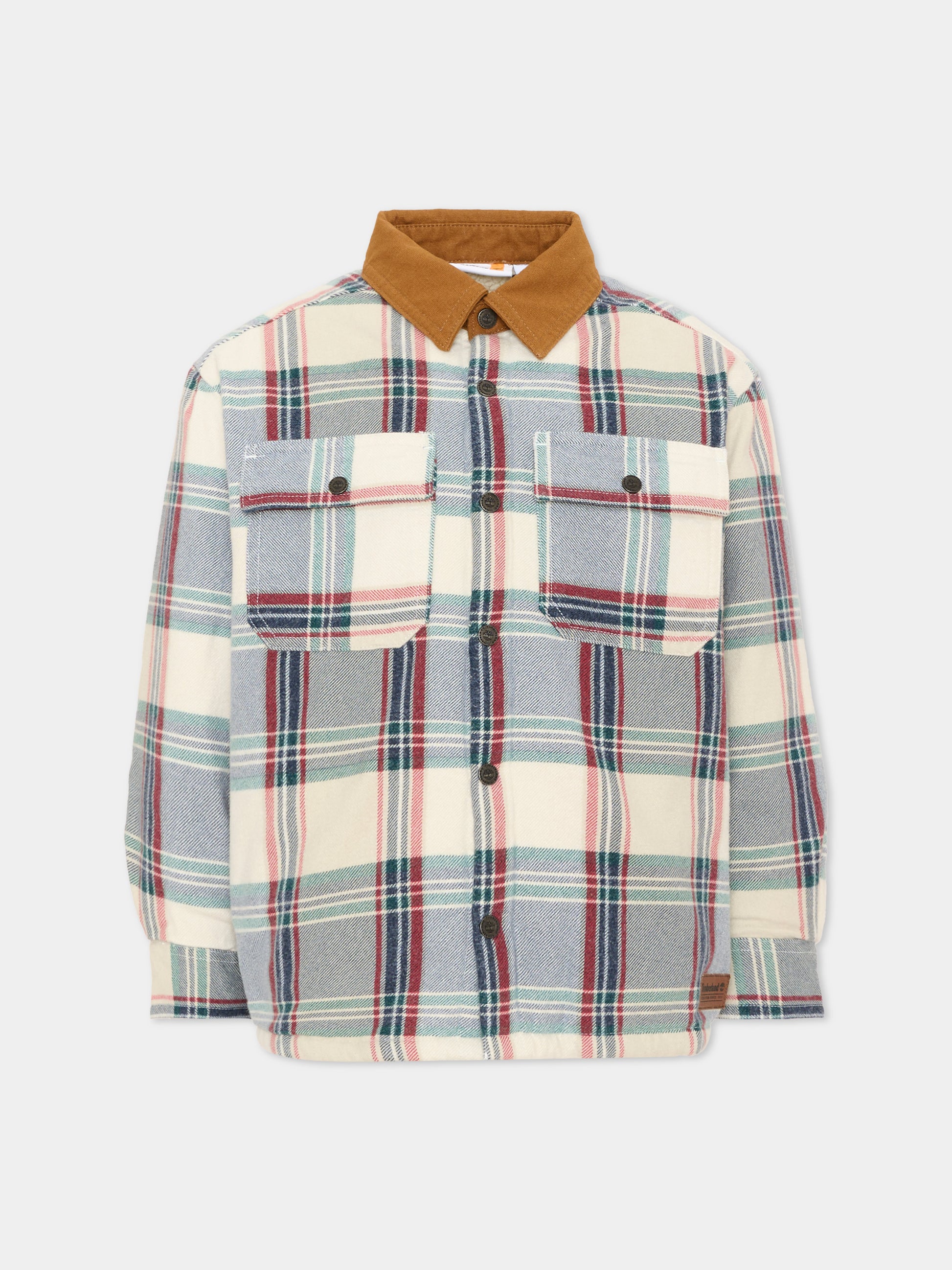 Camicia a manica lunga multicolor a quadri,Timberland,T61088 127