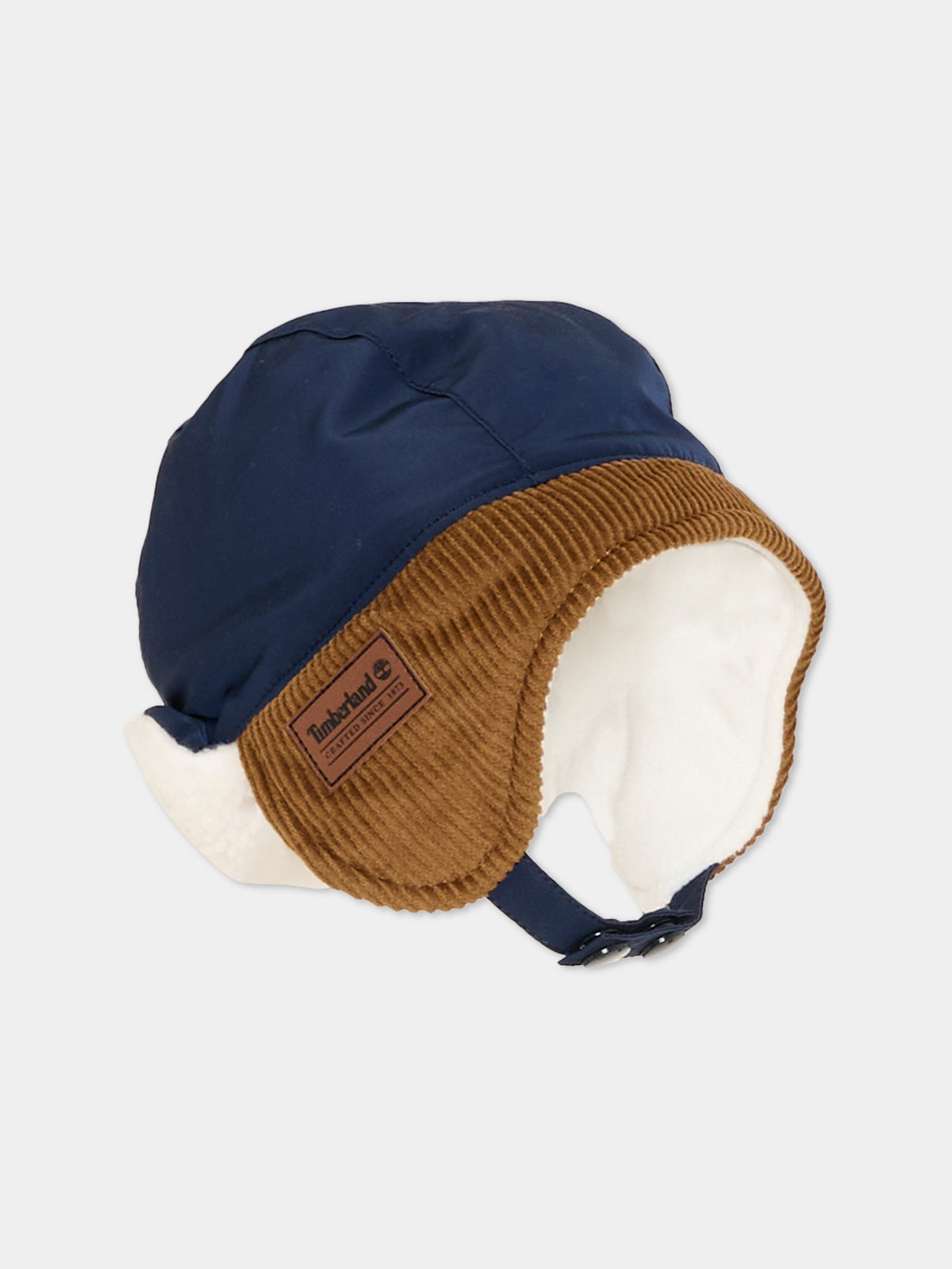 Blue hat with ear flaps for Baby Boy
