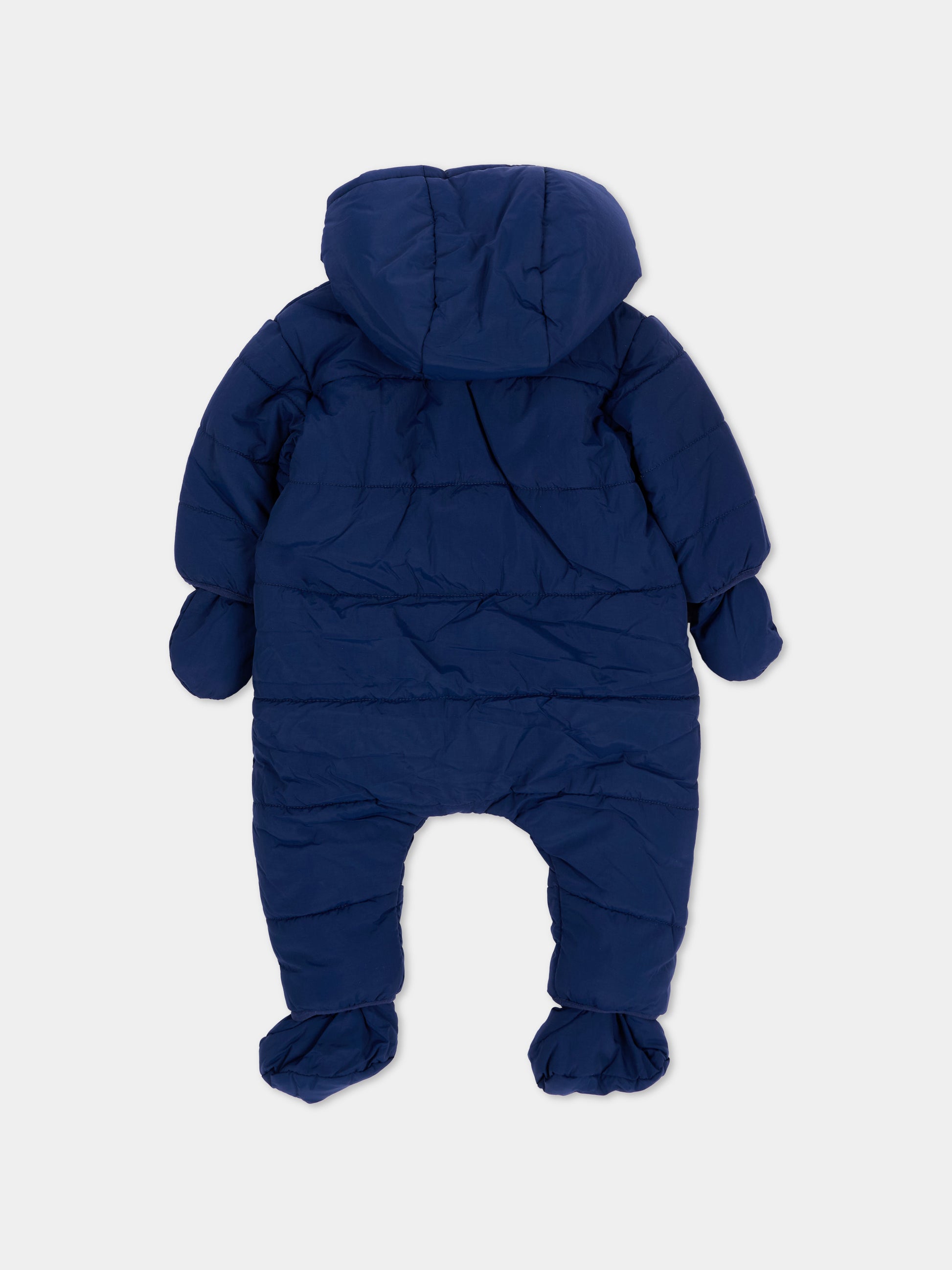 Piumino blu per neonato con guanti e piedini,Timberland,T61114 84N