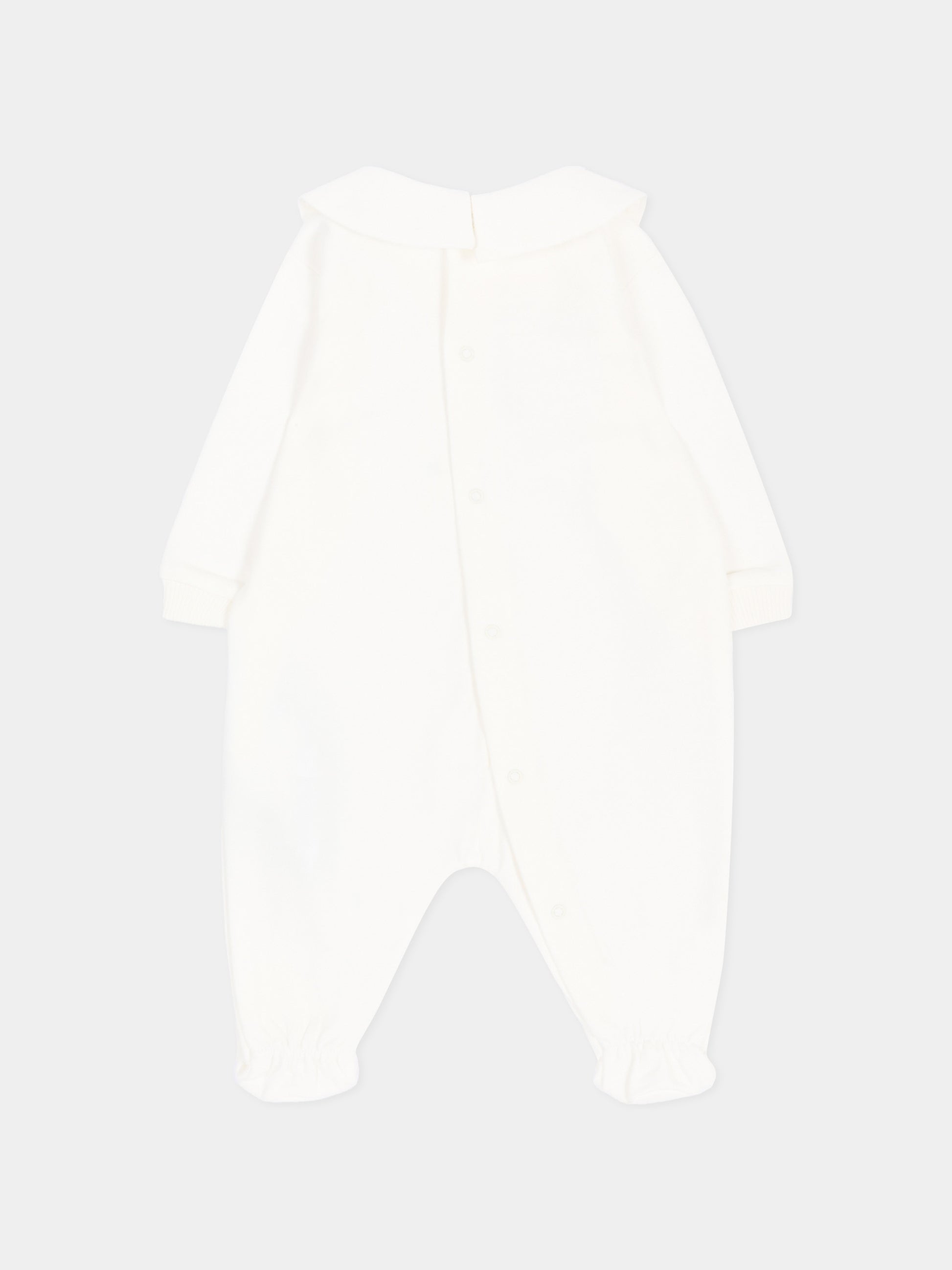 Tutina avorio per neonati con Teddy Bear,Moschino Kids,M6Y037 LCA61 10063