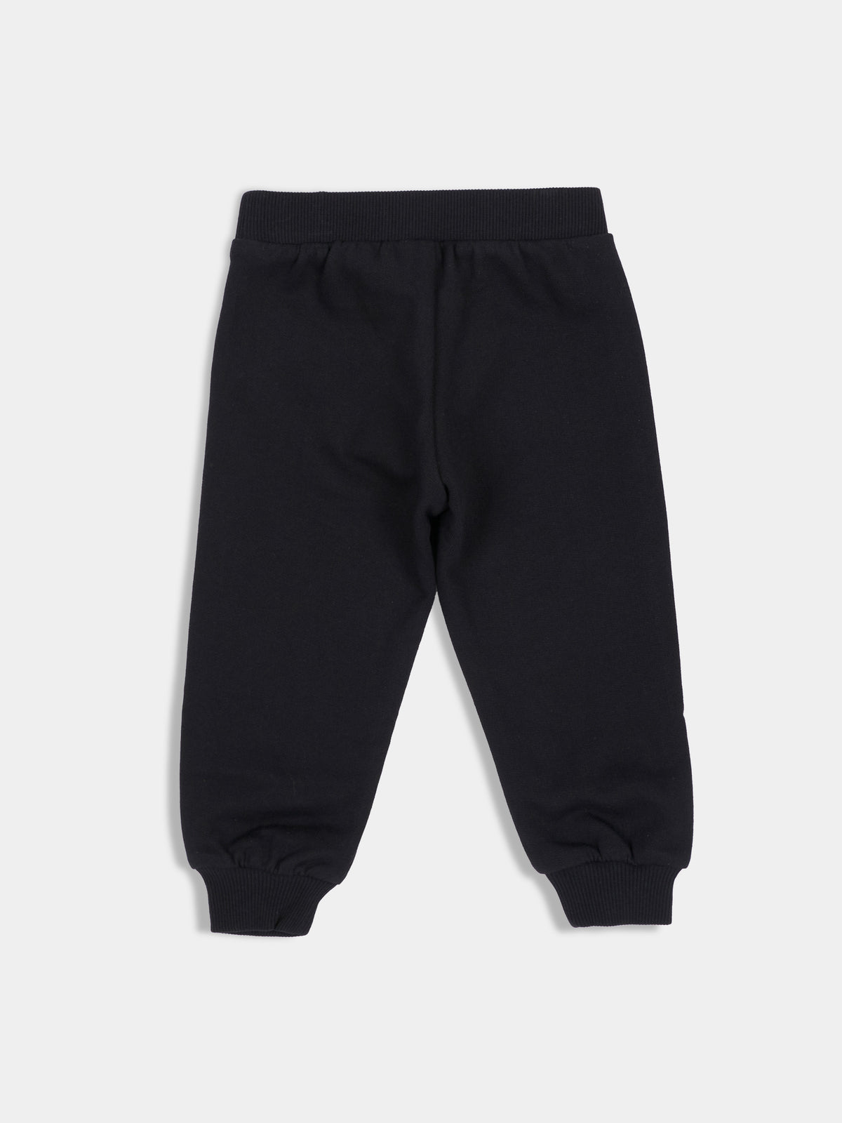 Pantalone nero per neonati con logo,Moschino Kids,MUP064 LCA93 60100