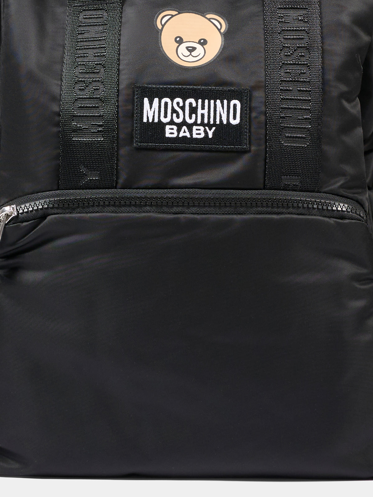 Borsa mamma nera per neonati con Teddy Bear,Moschino Kids,MUX05Z L3AC5 60100