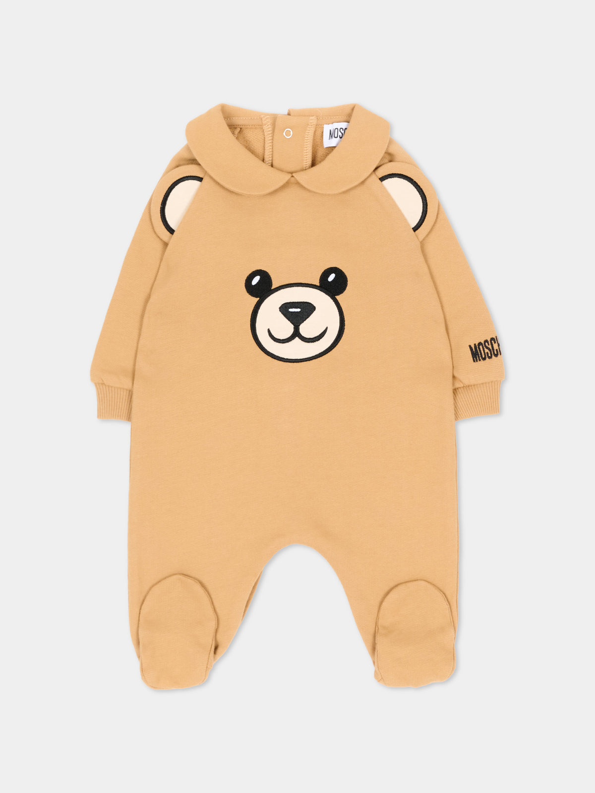 Tutina beige per neonati con Teddy Bear,Moschino Kids,MUY09G LCA93 20351