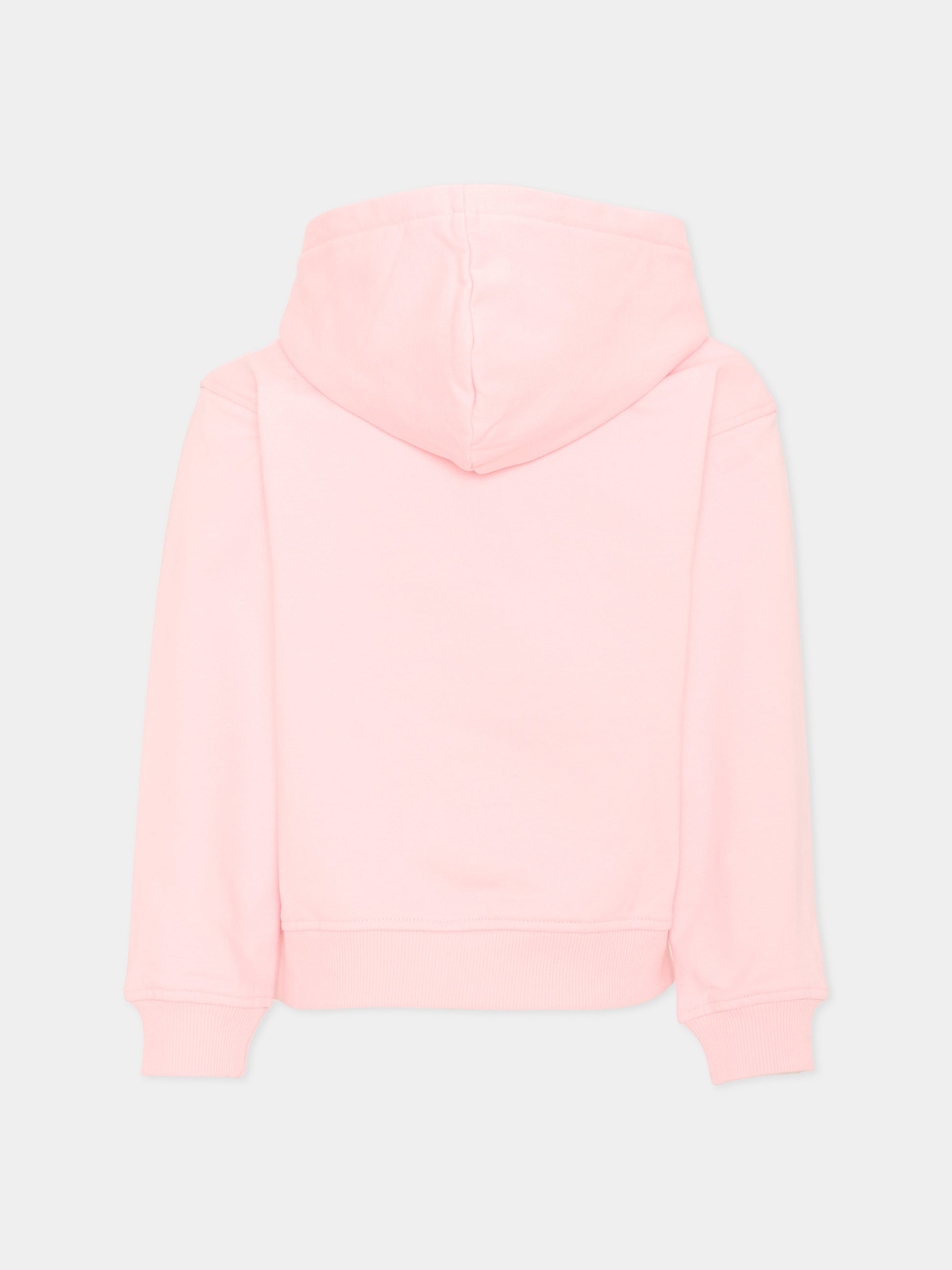 Felpa rosa per bambina con Teddy Bear,Moschino Kids,HUF0A7 LCA83 50209