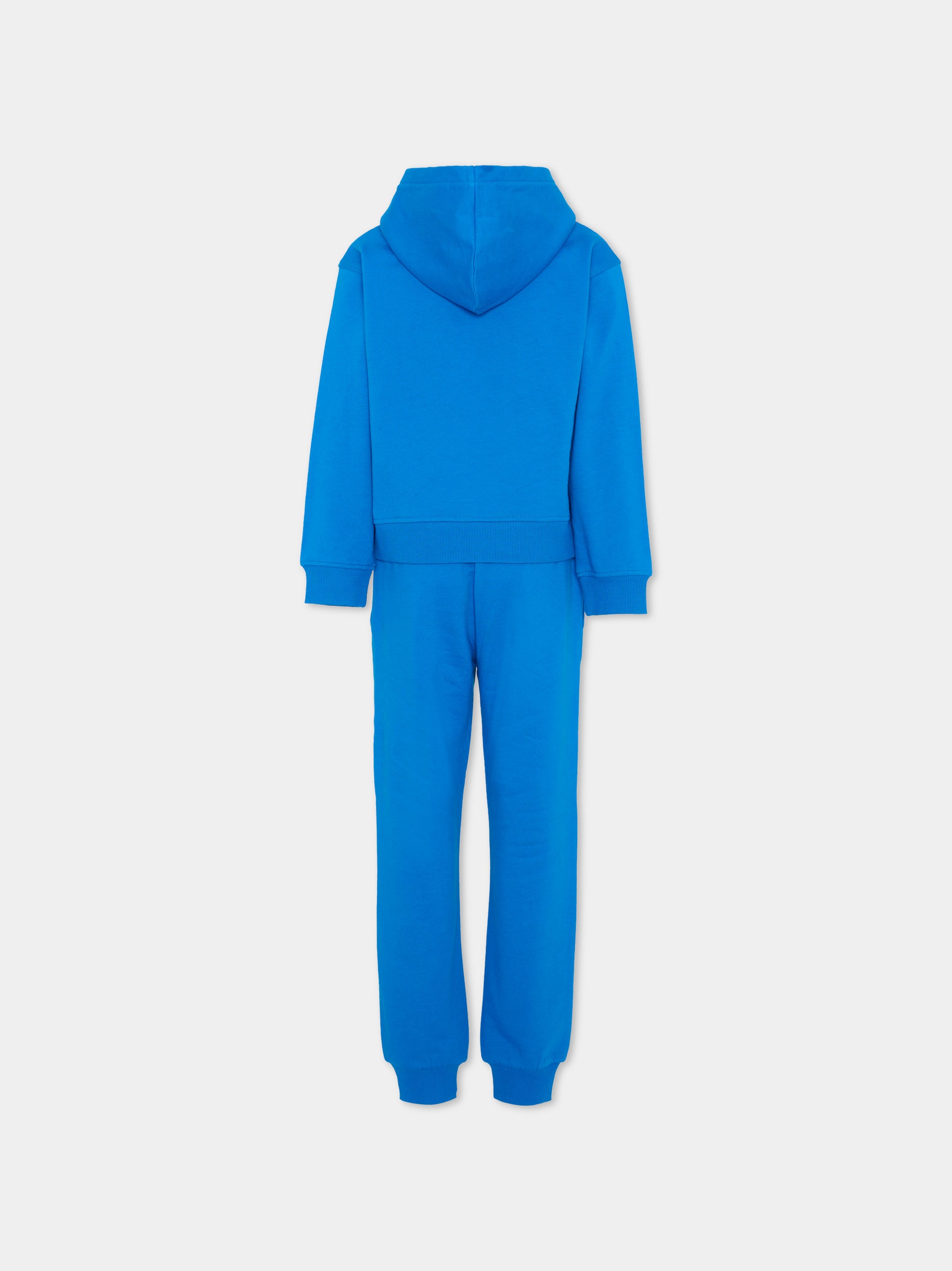 Completo sportivo azzurro per bambino con Teddy Bear,Moschino Kids,HUK04R LCA83 40157