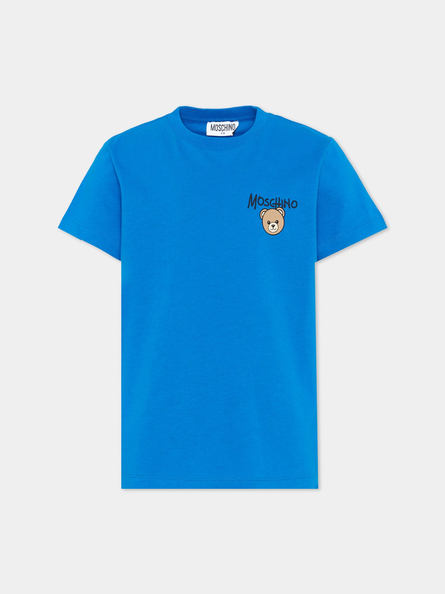 T-Shirt blu per bambino con Teddy Bear,Moschino Kids,HUM05V LAA34 40157