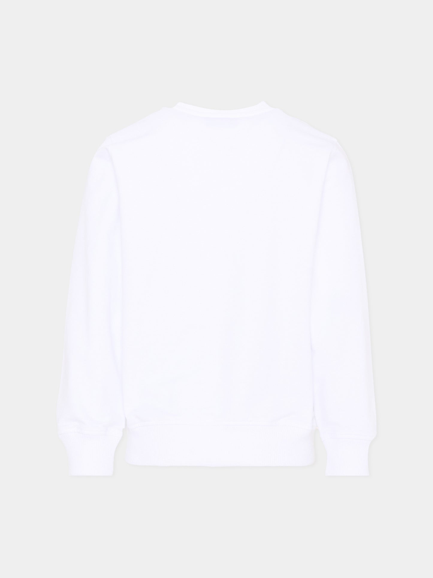 Felpa bianca per bambino con logo,Moschino Kids,HTF08V LCA61 10101