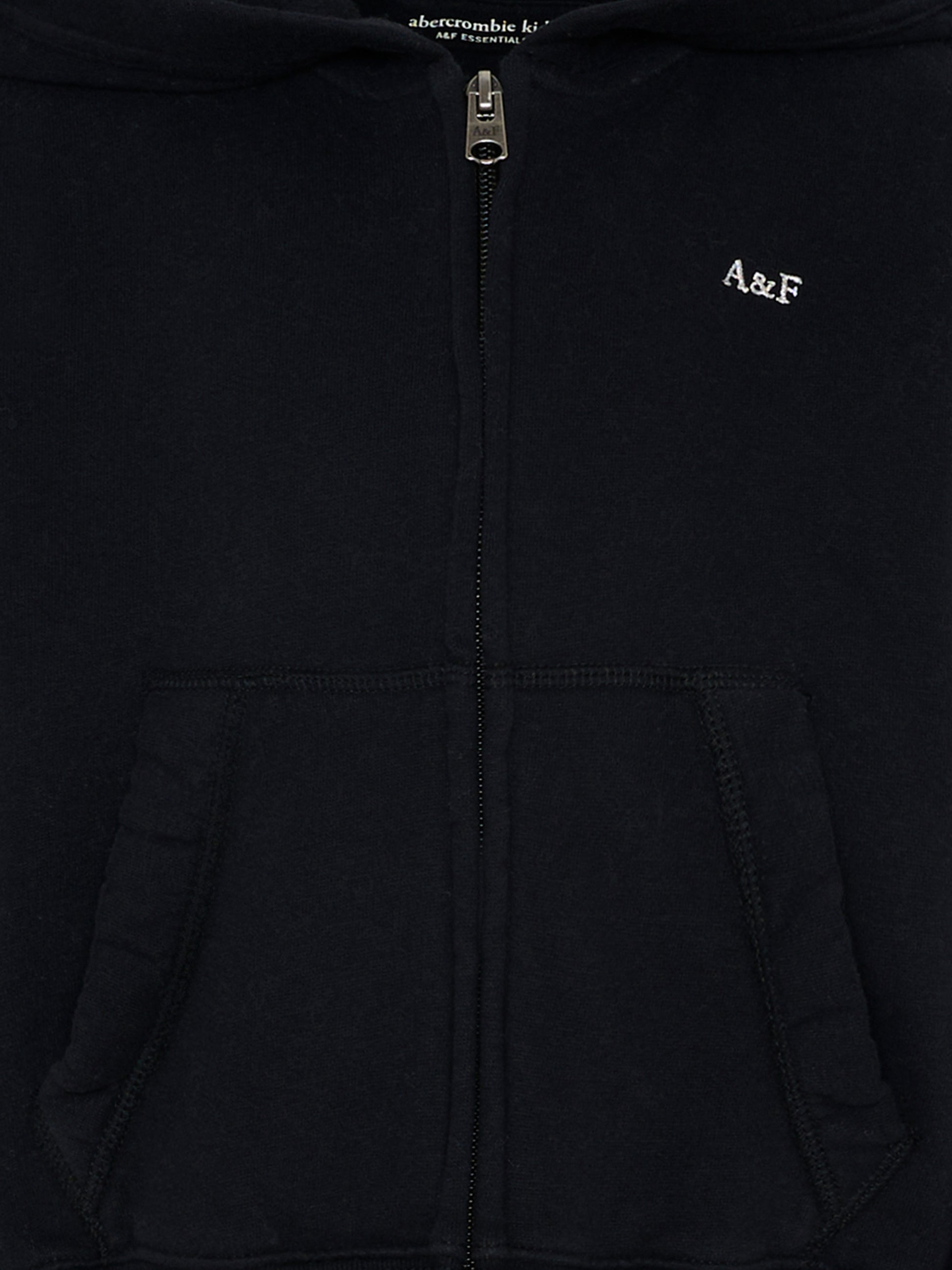 Felpa grigia con zip per bambina,Abercrombie & Fitch,43AF22 K94