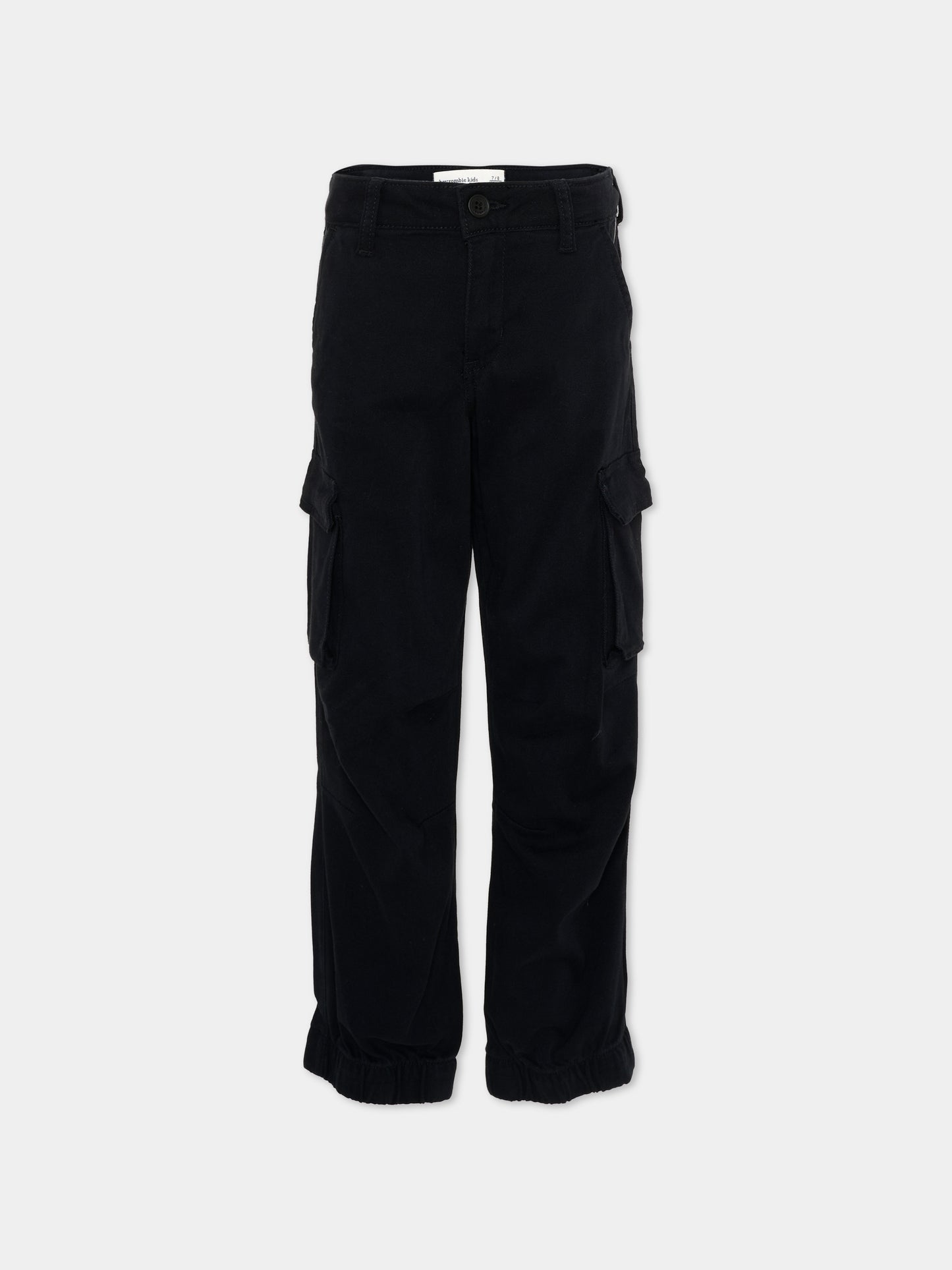 Pantalone nero cargo per bambina,Abercrombie & Fitch,43AG19 K94
