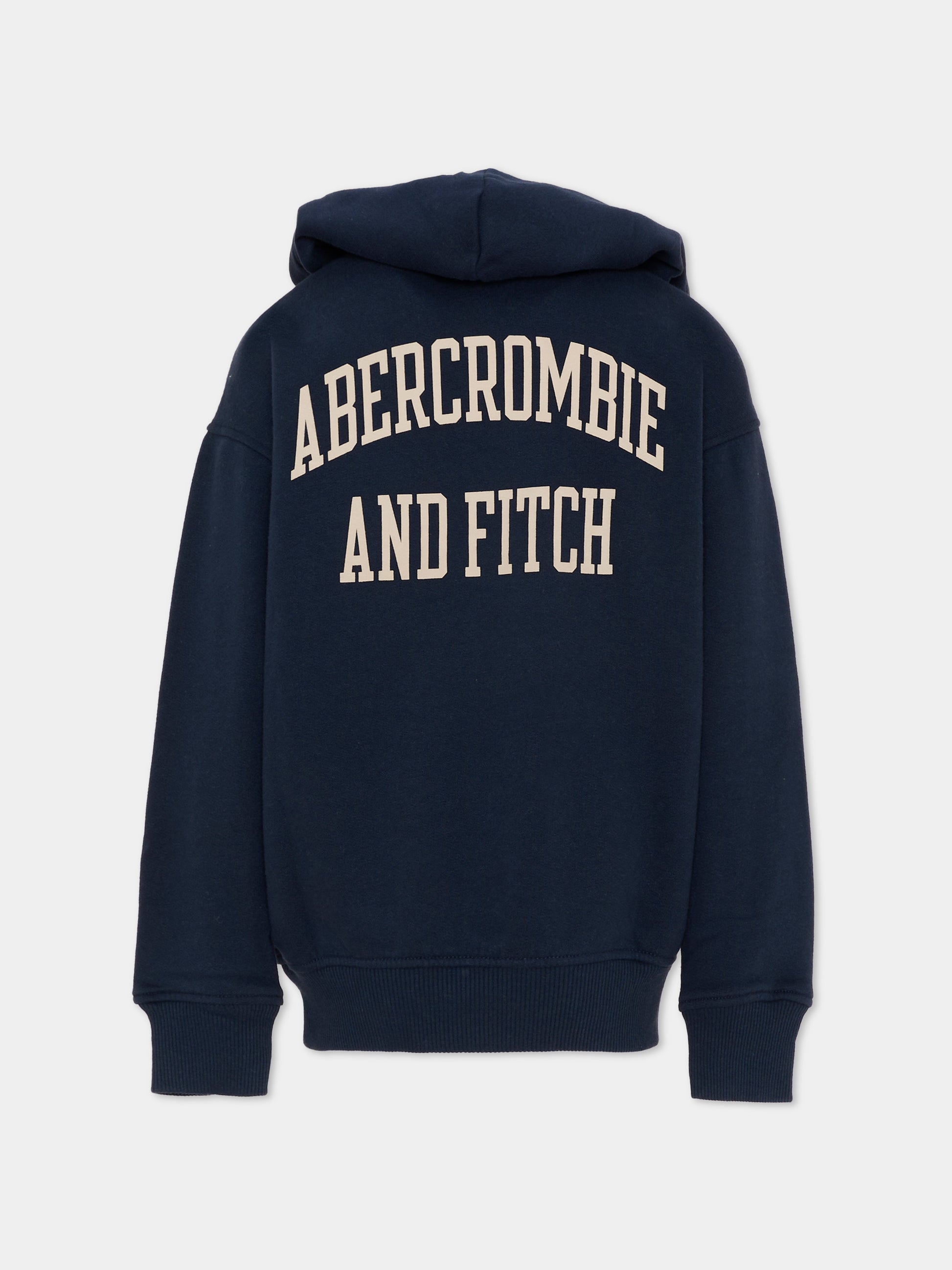 Felpa blu per bambini con logo college,Abercrombie & Fitch,93AK06 U3K