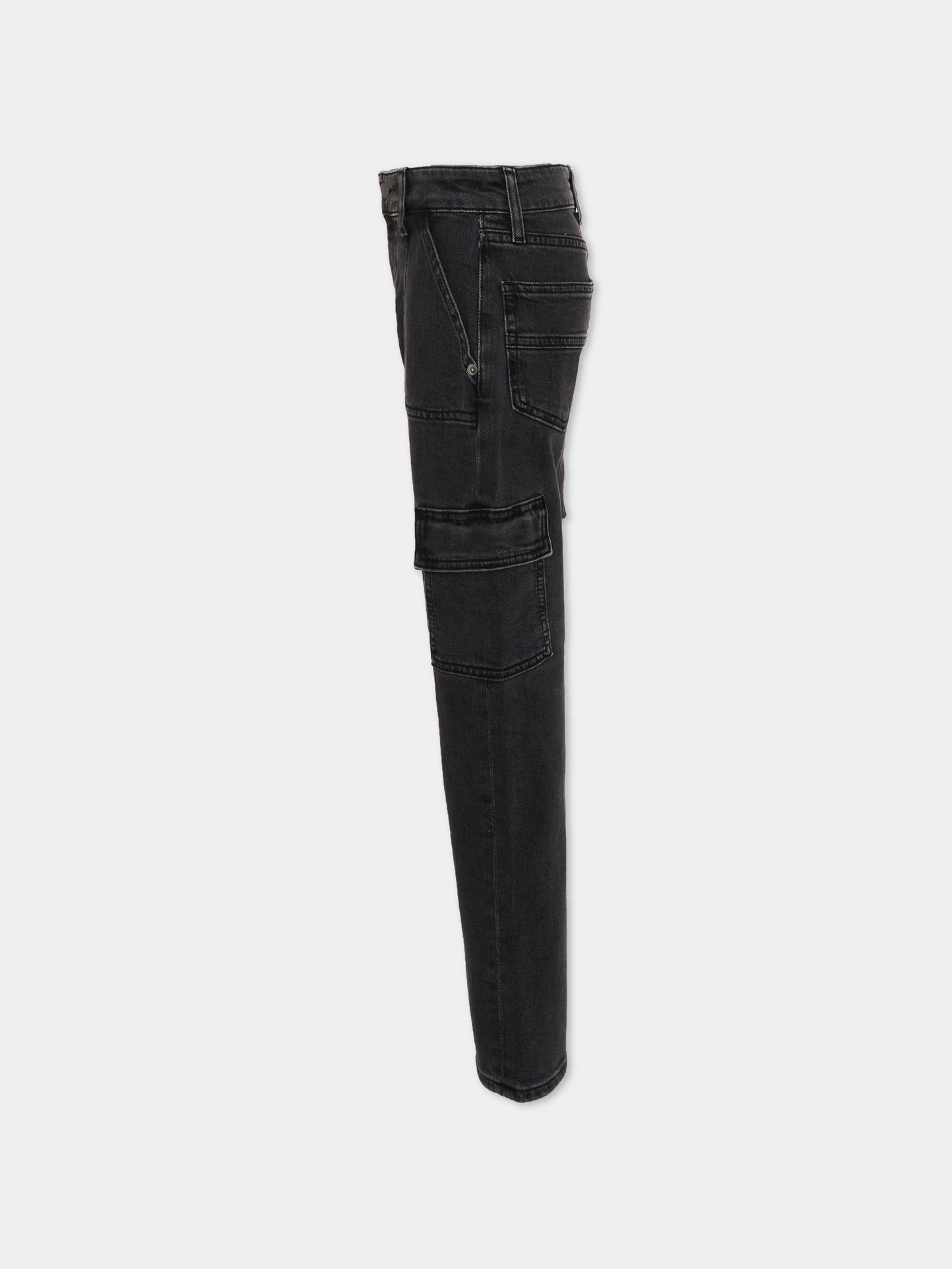 Pantaloni grigi per bambino cargo,Calvin Klein Kids,IB0IB02520 1BY