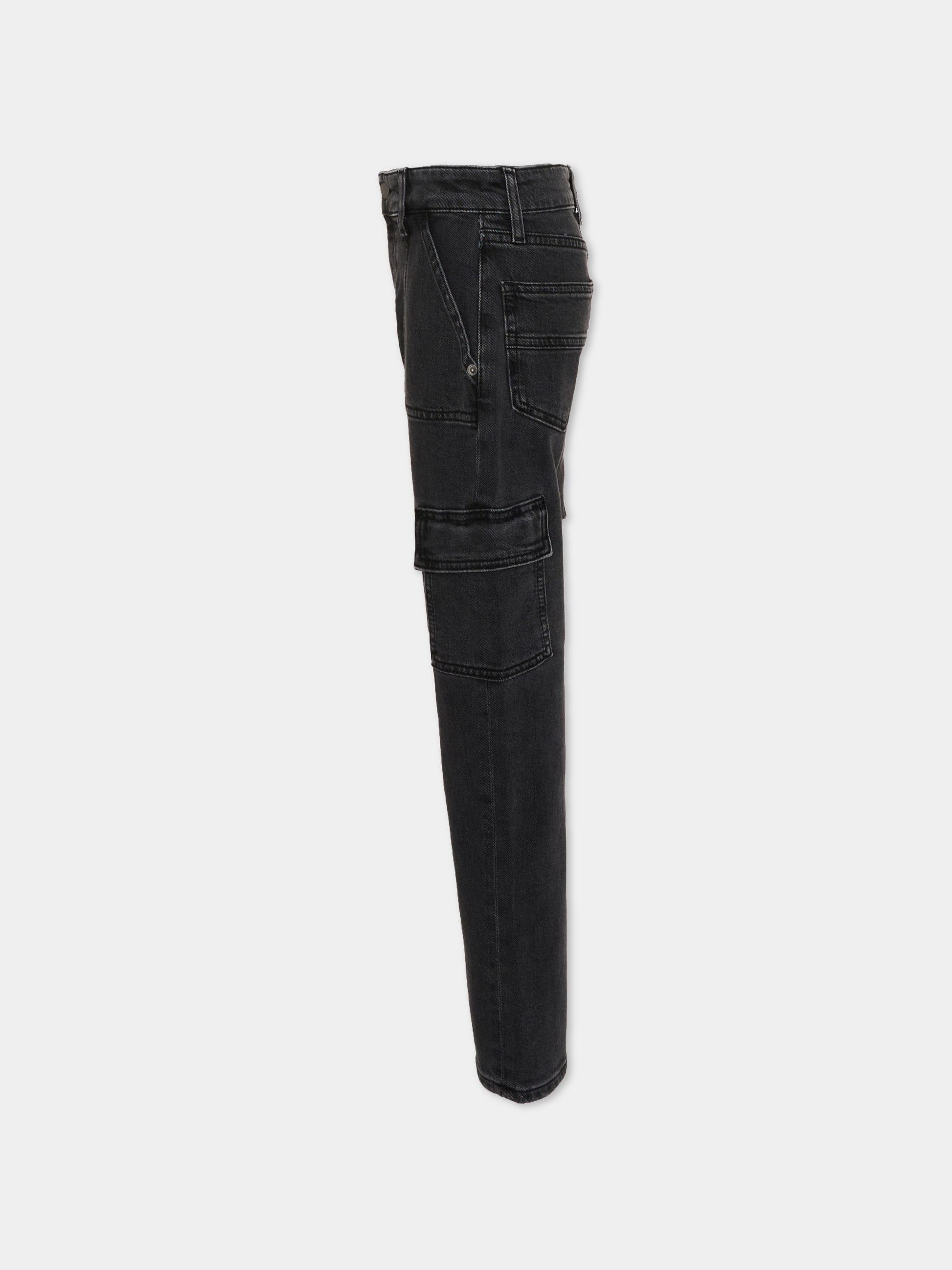 Pantaloni grigi per bambino cargo,Calvin Klein Kids,IB0IB02520 1BY