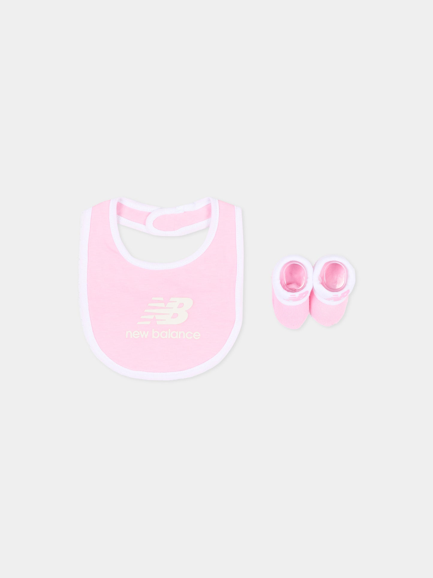 Set accessori rosa per neonata con logo,New Balance,LAKB0105 LLS