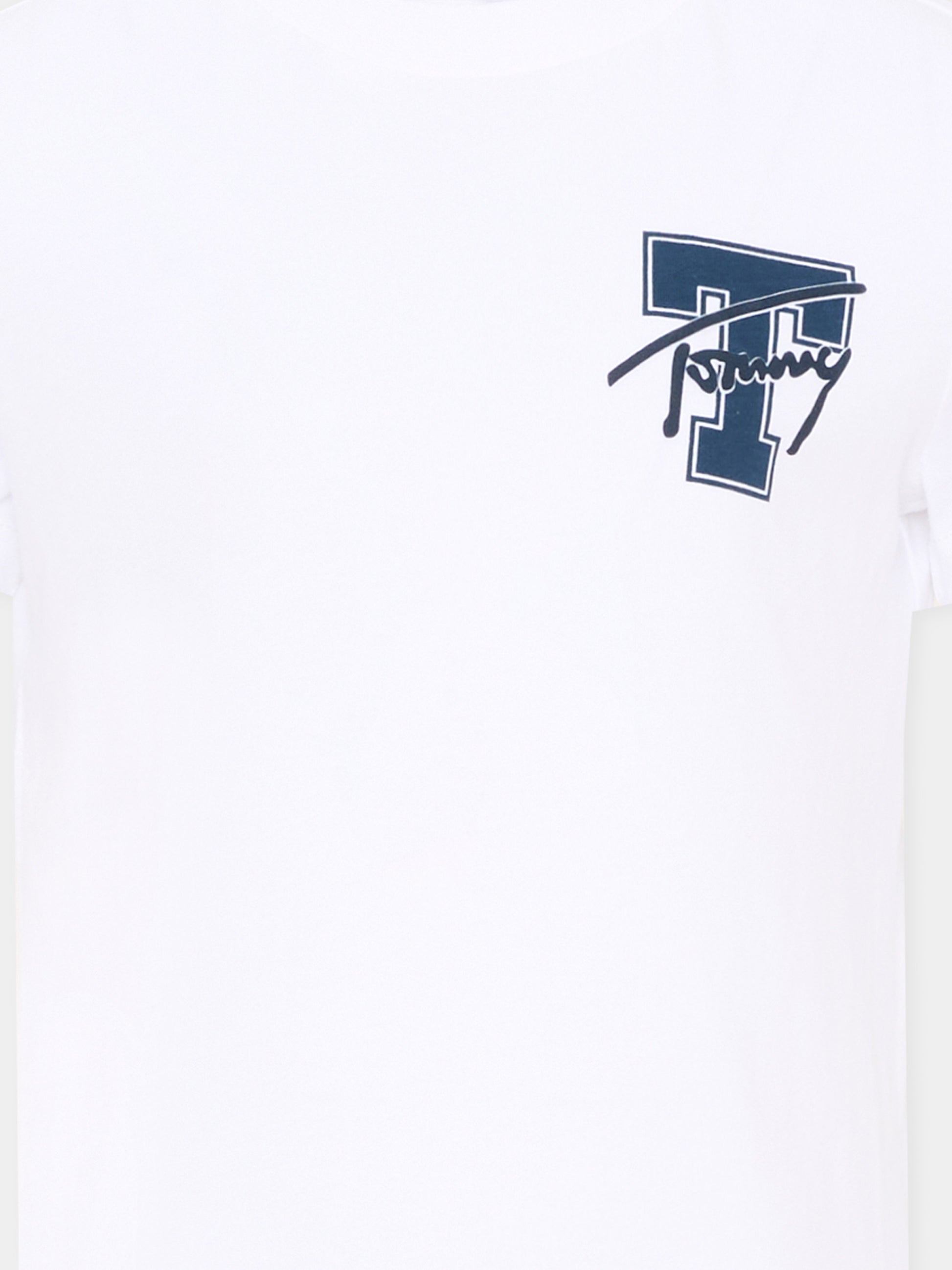 T-Shirt bianca per bambino con logo,Tommy Hilfiger Junior,KB0KB09868 YBR