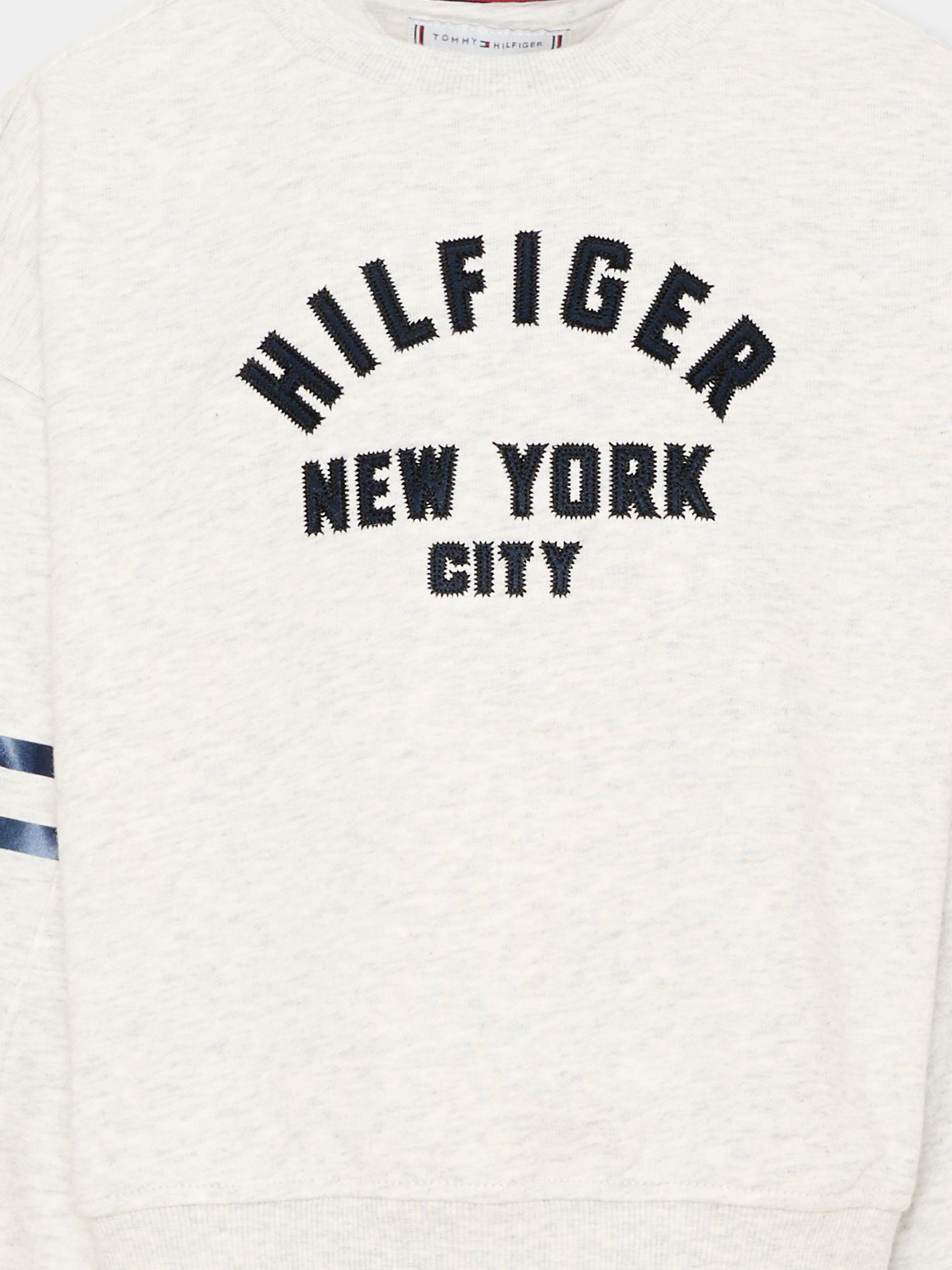 Felpa grigia per bambini con logo,Tommy Hilfiger Junior,KG0KG08746 P09