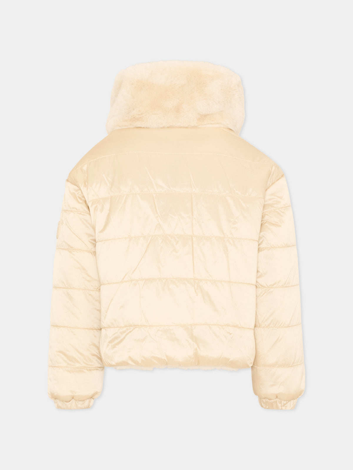 Ecopelliccia beige per bambina,Save The Duck Kids,J31352G FURY23 40034