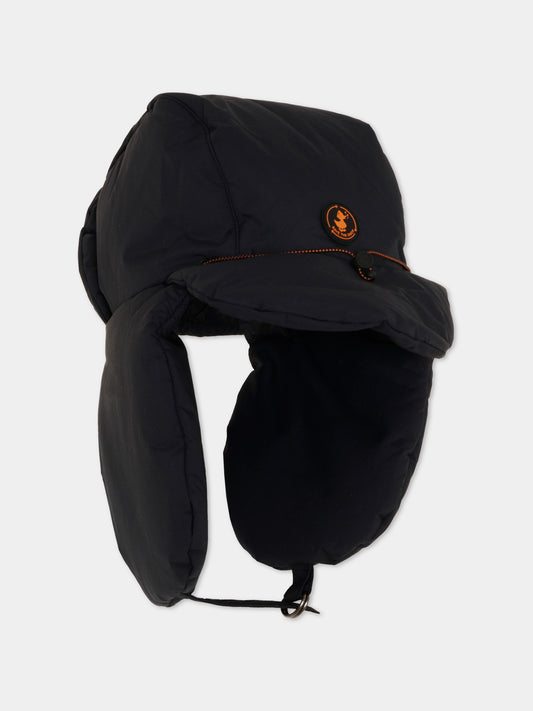 Cappello Jun nero per bambini con logo,Save The Duck Kids,DY1995U COFY21 10000