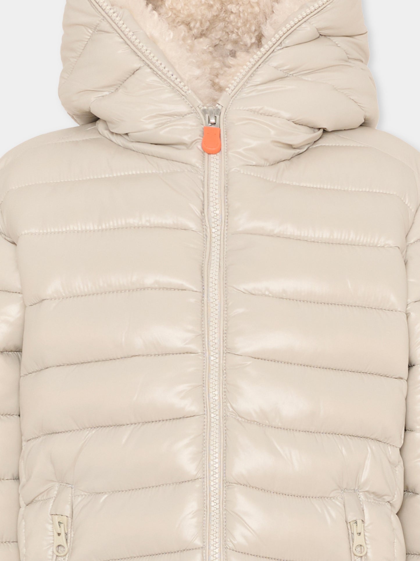 Piumino Gavin beige per bambini,Save The Duck Kids,J30947B LOVE21 40019