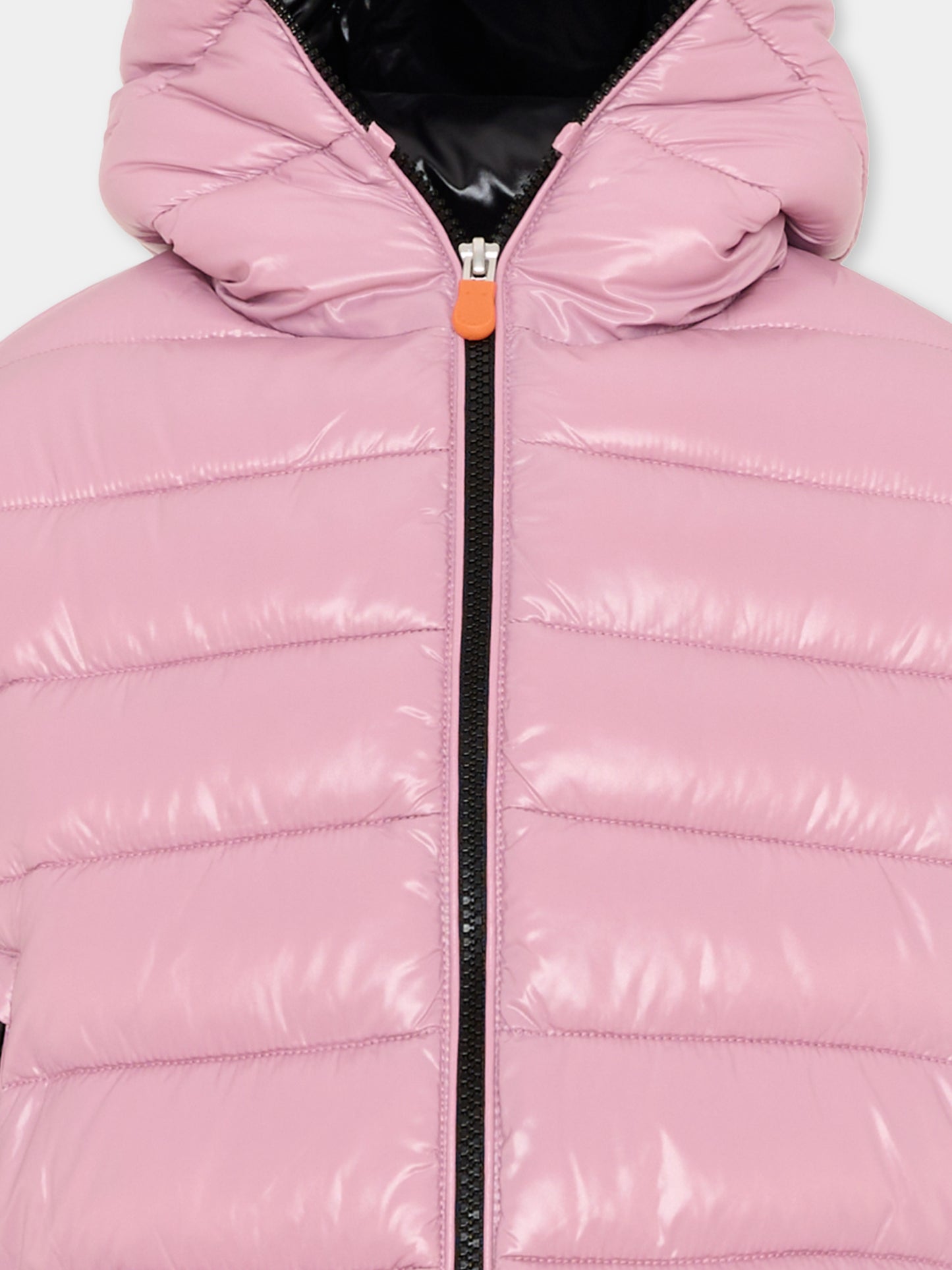 Piumino Imara rosa per bambina con logo,Save The Duck Kids,J31915G LOVE21 80044