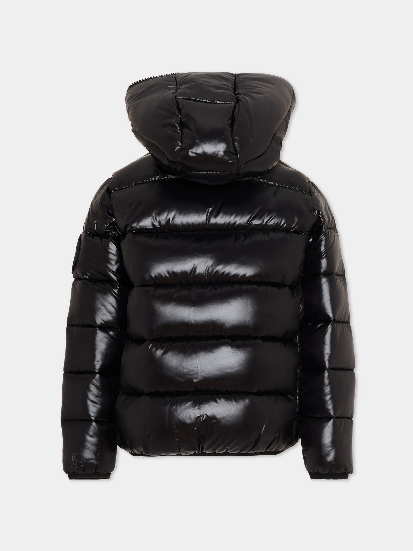 Piumino Kate nero per bambini con logo,Save The Duck Kids,J38090G LOVE21 10000