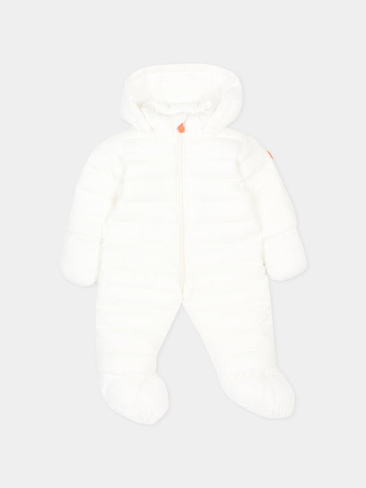 Piumino Storm bianco per neonati con logo,Save The Duck Kids,I30002X GIGA21 00002