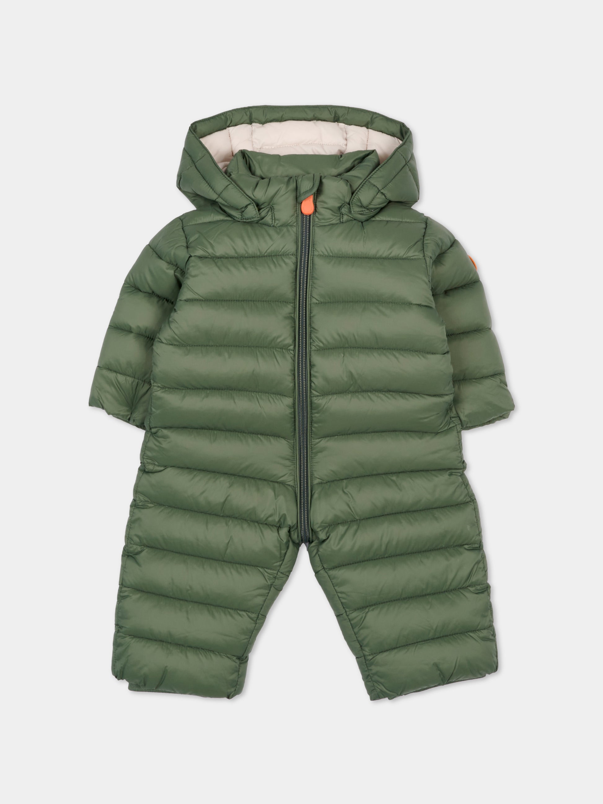 Piumino Storm verde per neonati con logo,Save The Duck Kids,I30002X GIGA21 50028
