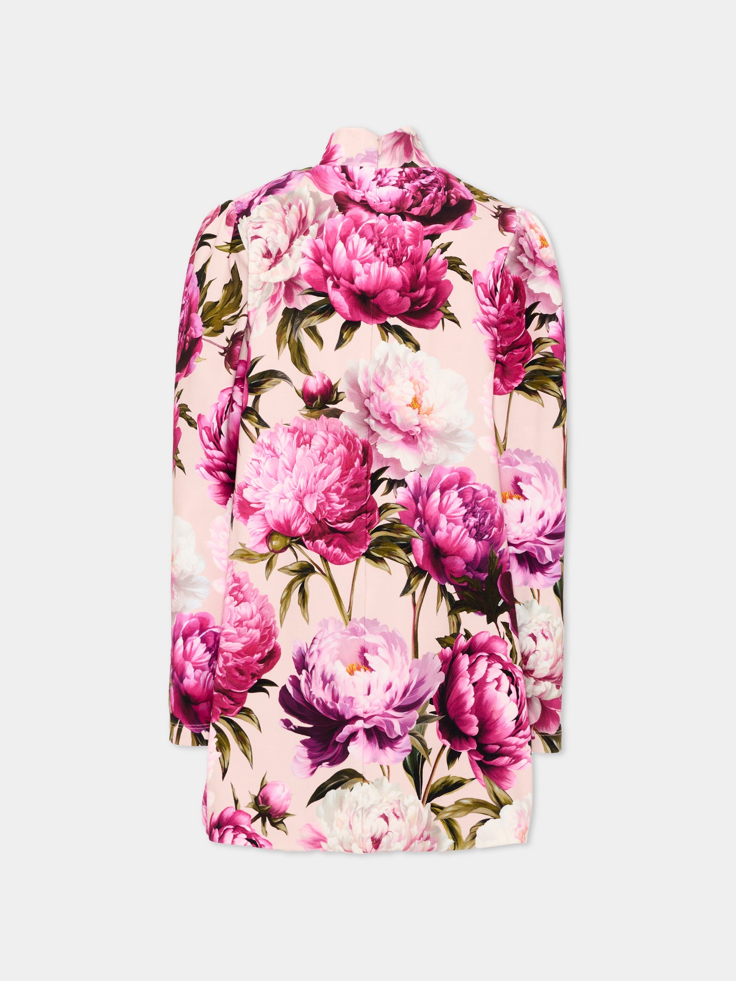 Vestito rosa per bambina con stampa floreale,Dolce & Gabbana Kids,L5JD7L G7QZU HF6FZ