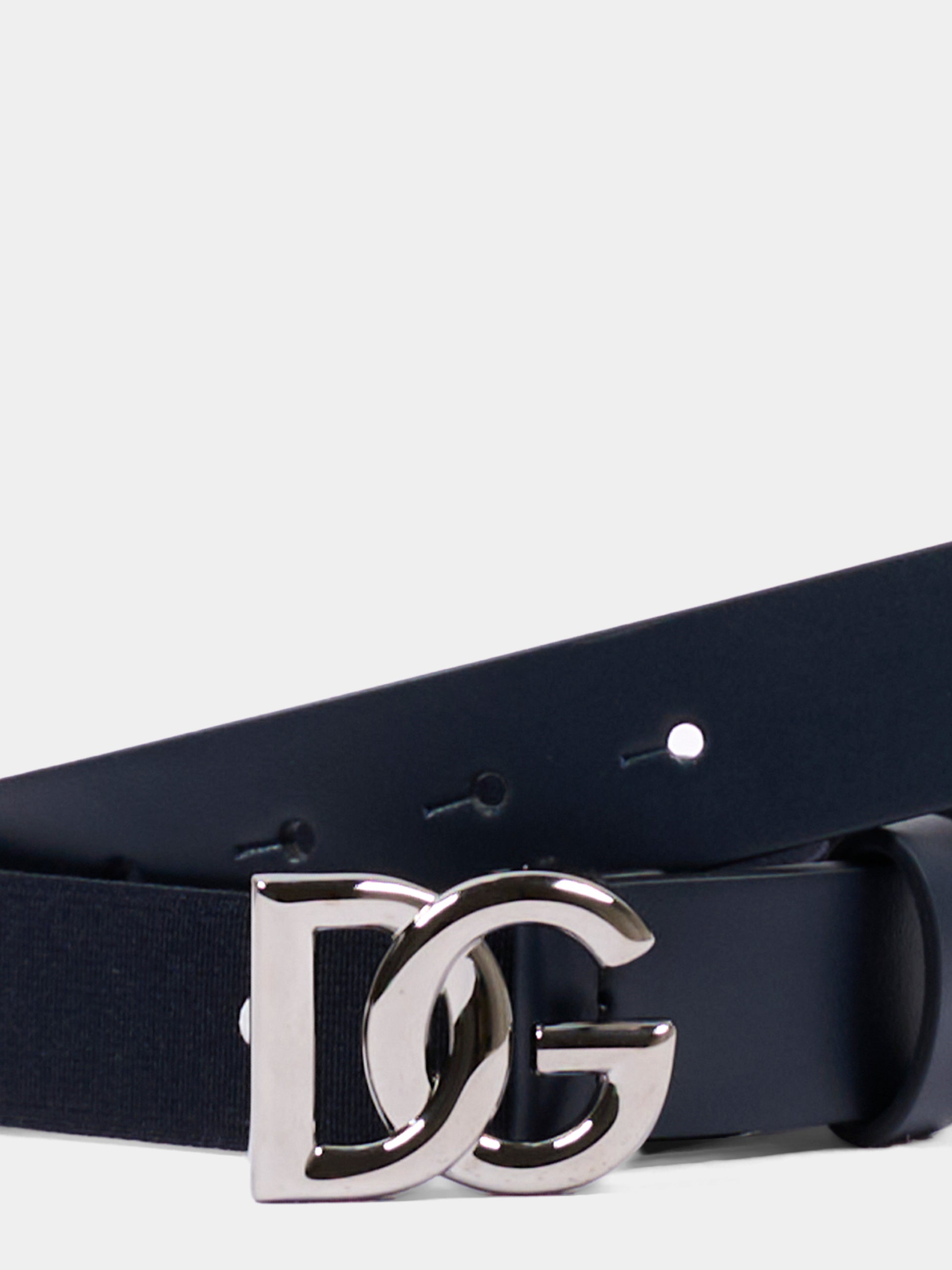 Cintura blu per bambino con logo,Dolce & Gabbana Kids,EC0083 A0547 8S761