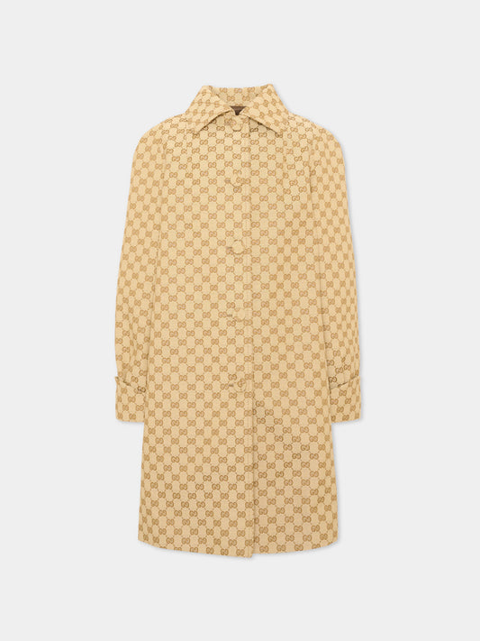 Cappotto beige per bambina GG