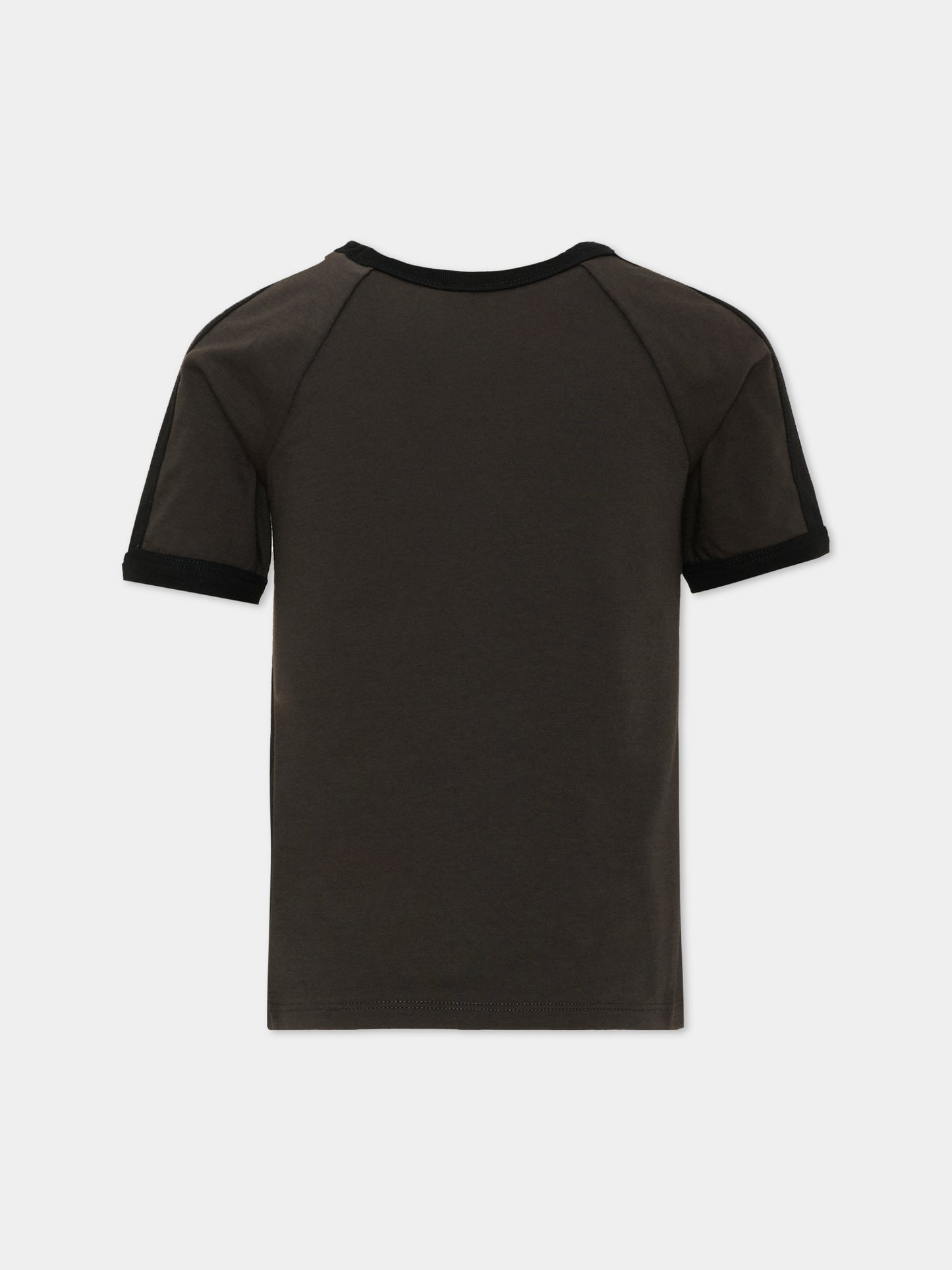 T-shirt a manica corta nera logo,Gucci Kids,864634 XJHW6 1073