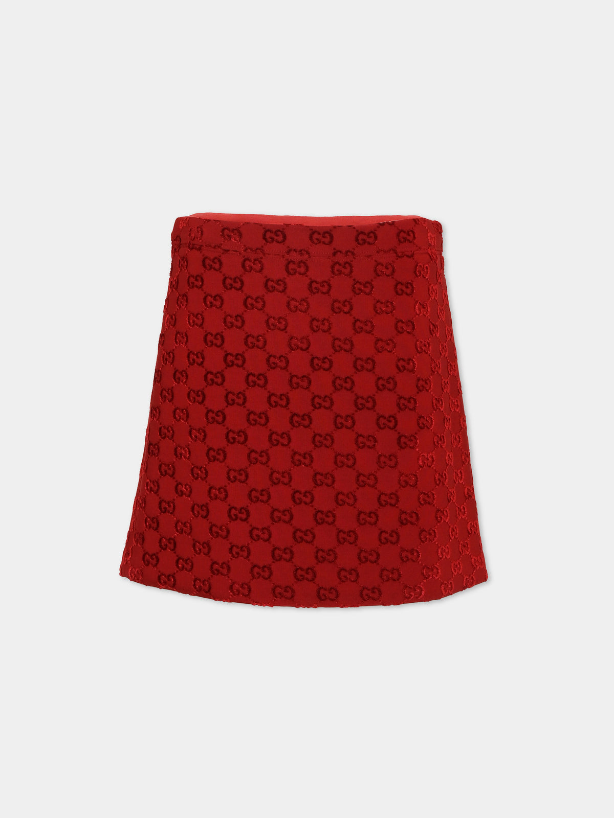 Gonna rossa per bambina con GG,Gucci Kids,828852 XJHD5 6062