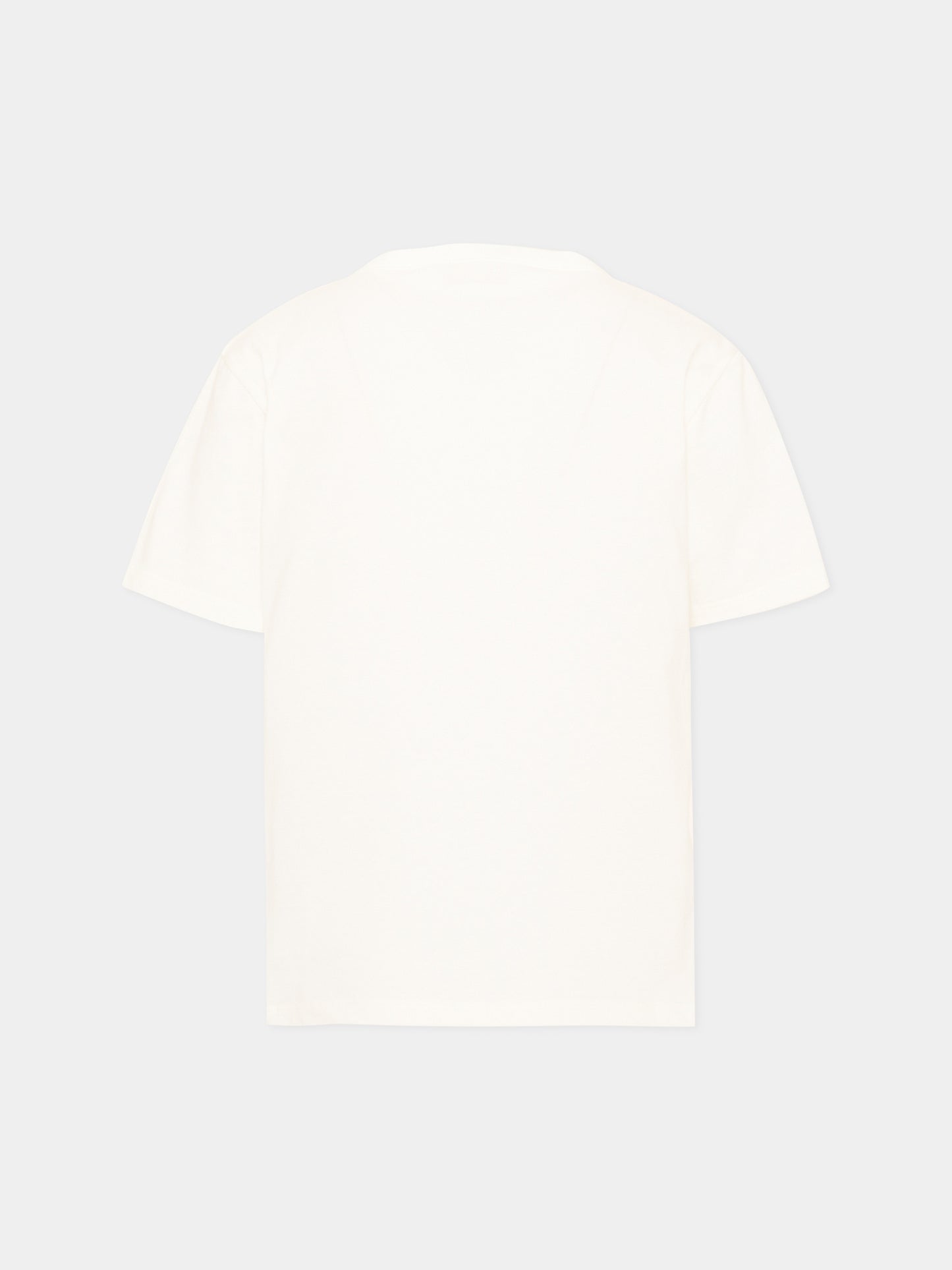 T-shirt bianca per bambini con logo