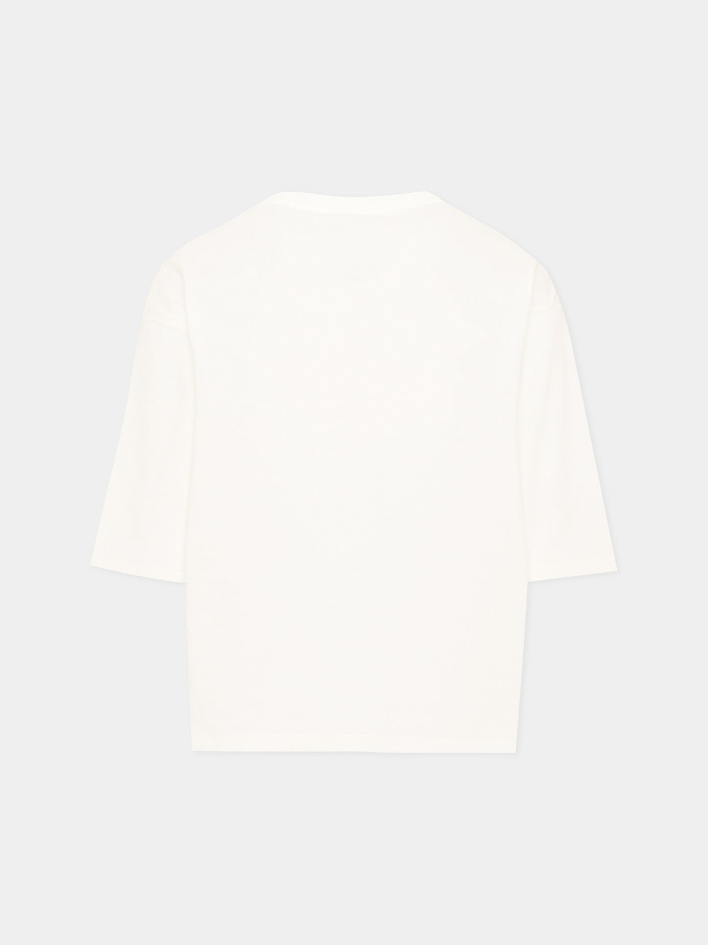 T-shirt a manica lunga avorio per bambina logo,Gucci Kids,868058 XJHYW 9214