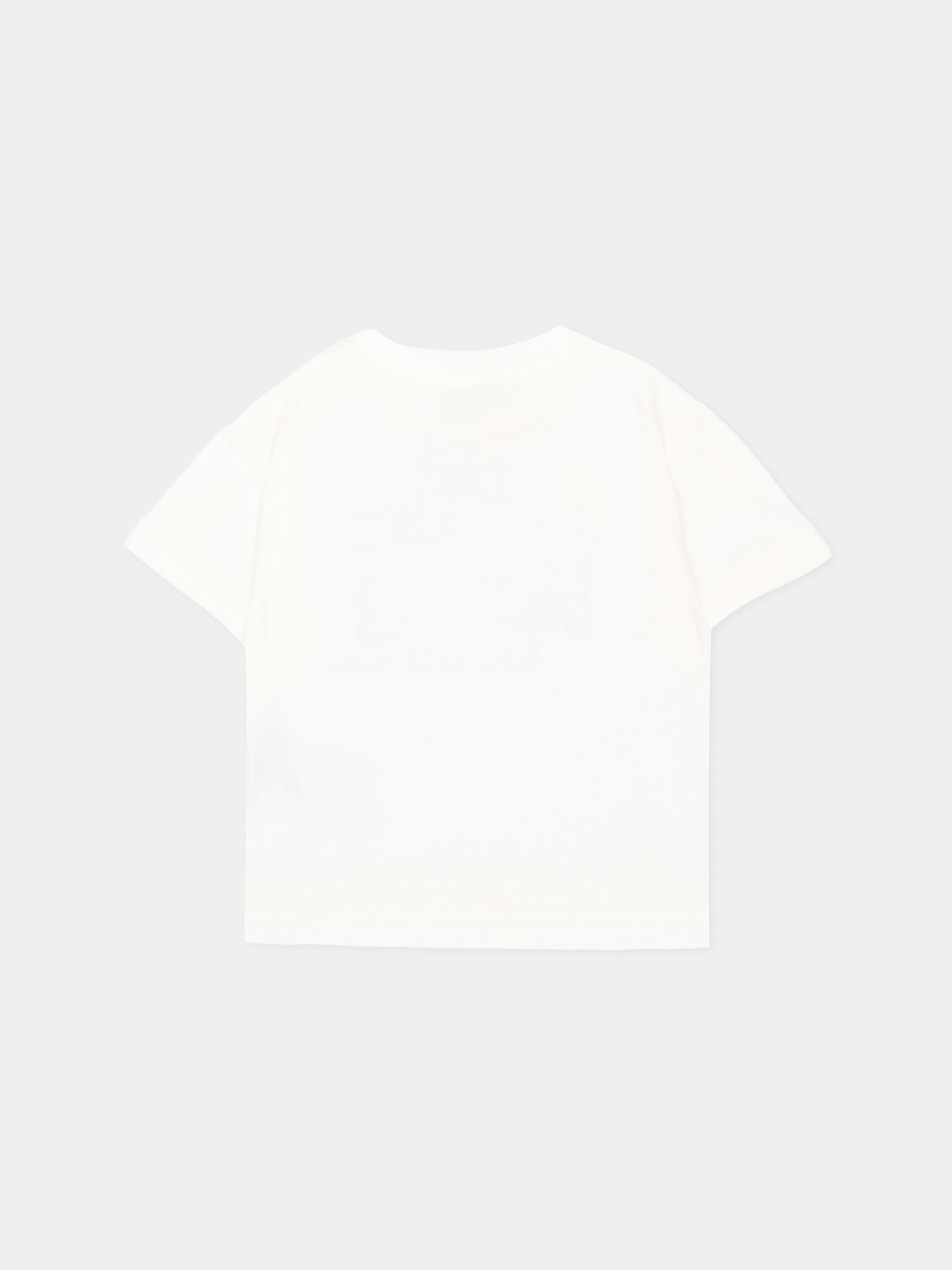 T-shirt a manica corta avorio per neonato logo,Gucci Kids,873800 XJHY7 9214
