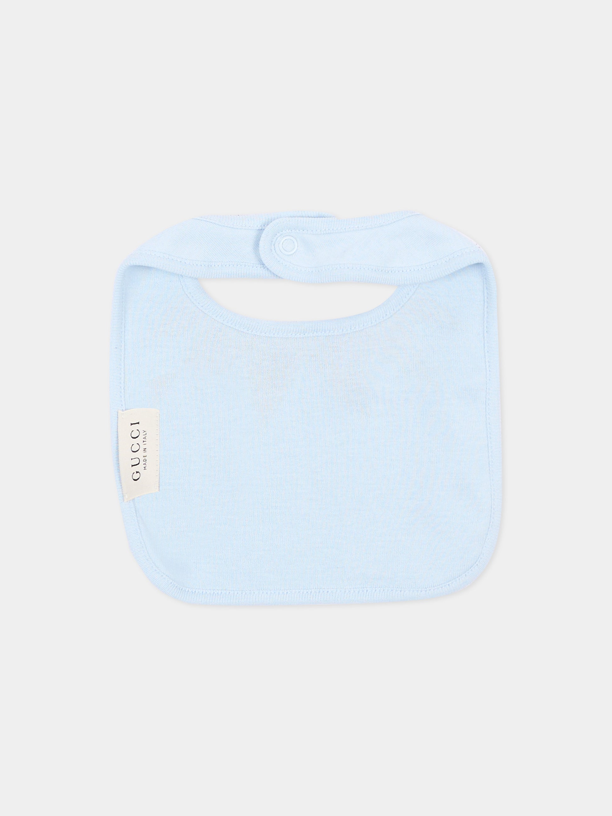 Set Tutine azzurro per neonato stampa gatto,Gucci Kids,873813 XJHZD 4454