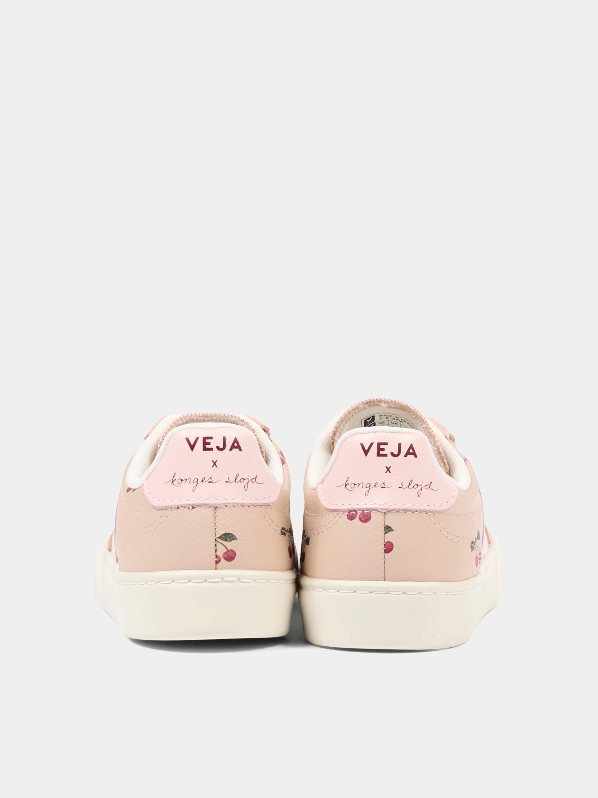 Sneakers beige per bambina con ciliegie,Veja X Konges Sløjd,BV0222353C