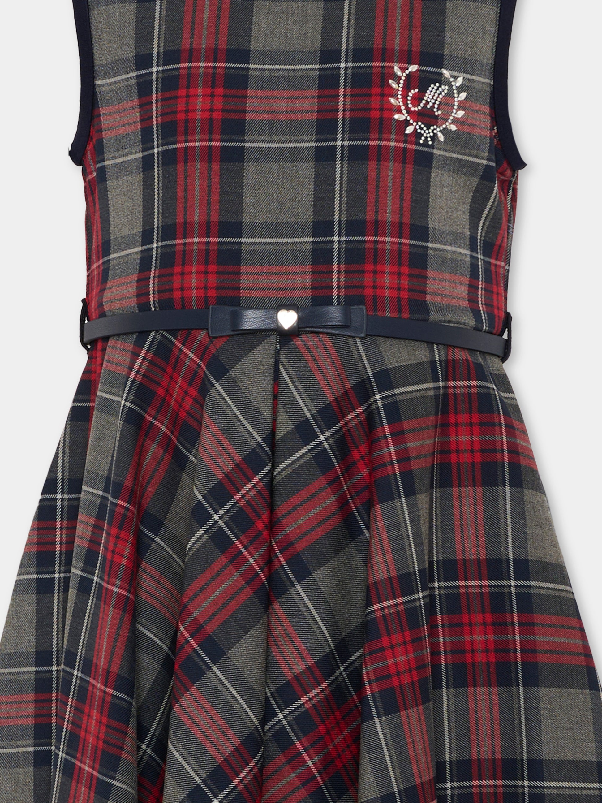 Vestito tartan per bambina,Monnalisa,18HSCA 8321 3156