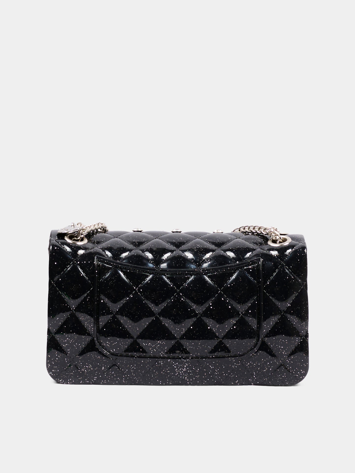 Borsa elegante nera per bambina con strass,Monnalisa,17H000 8726 0050