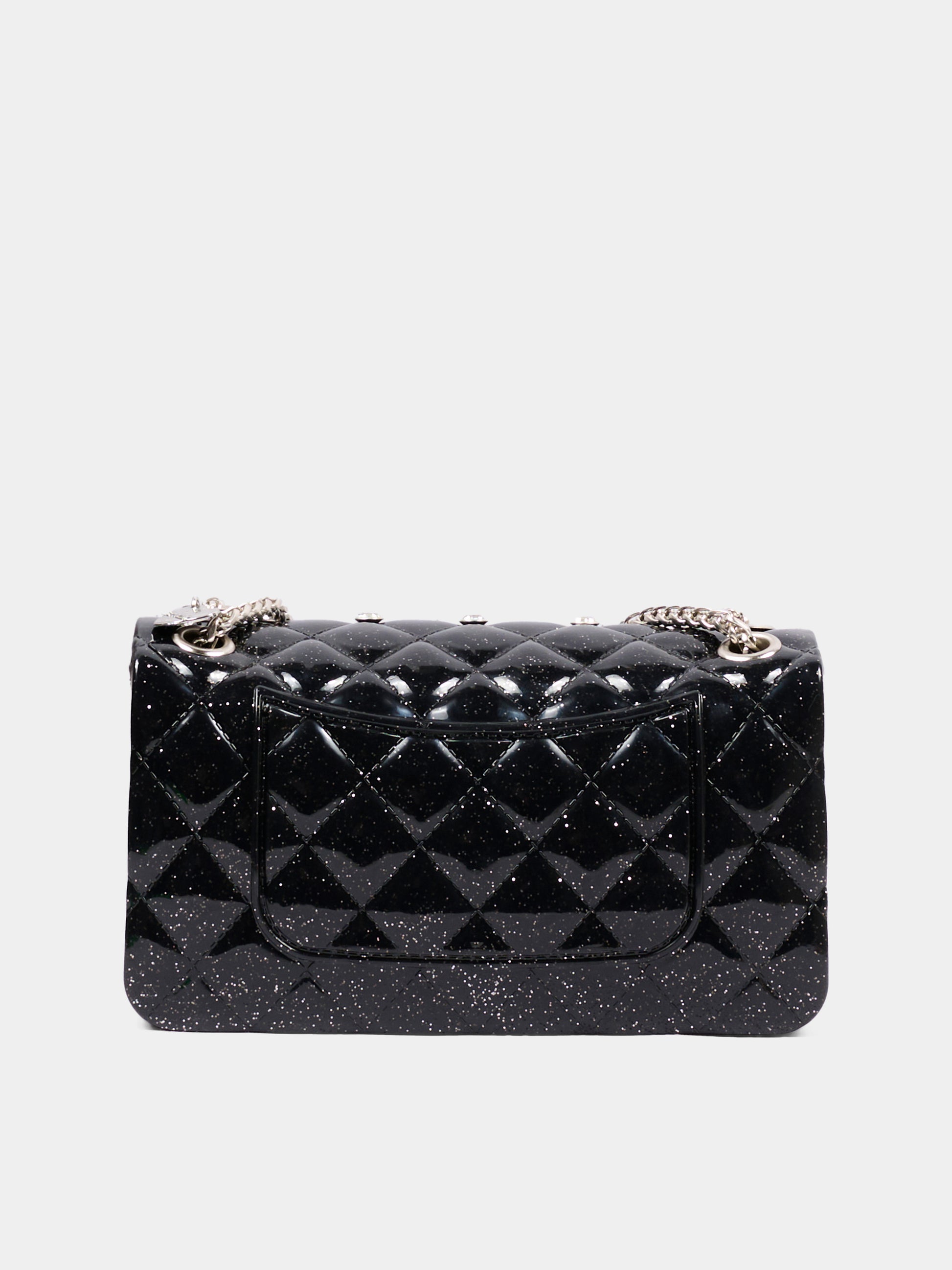Borsa elegante nera per bambina con strass,Monnalisa,17H000 8726 0050