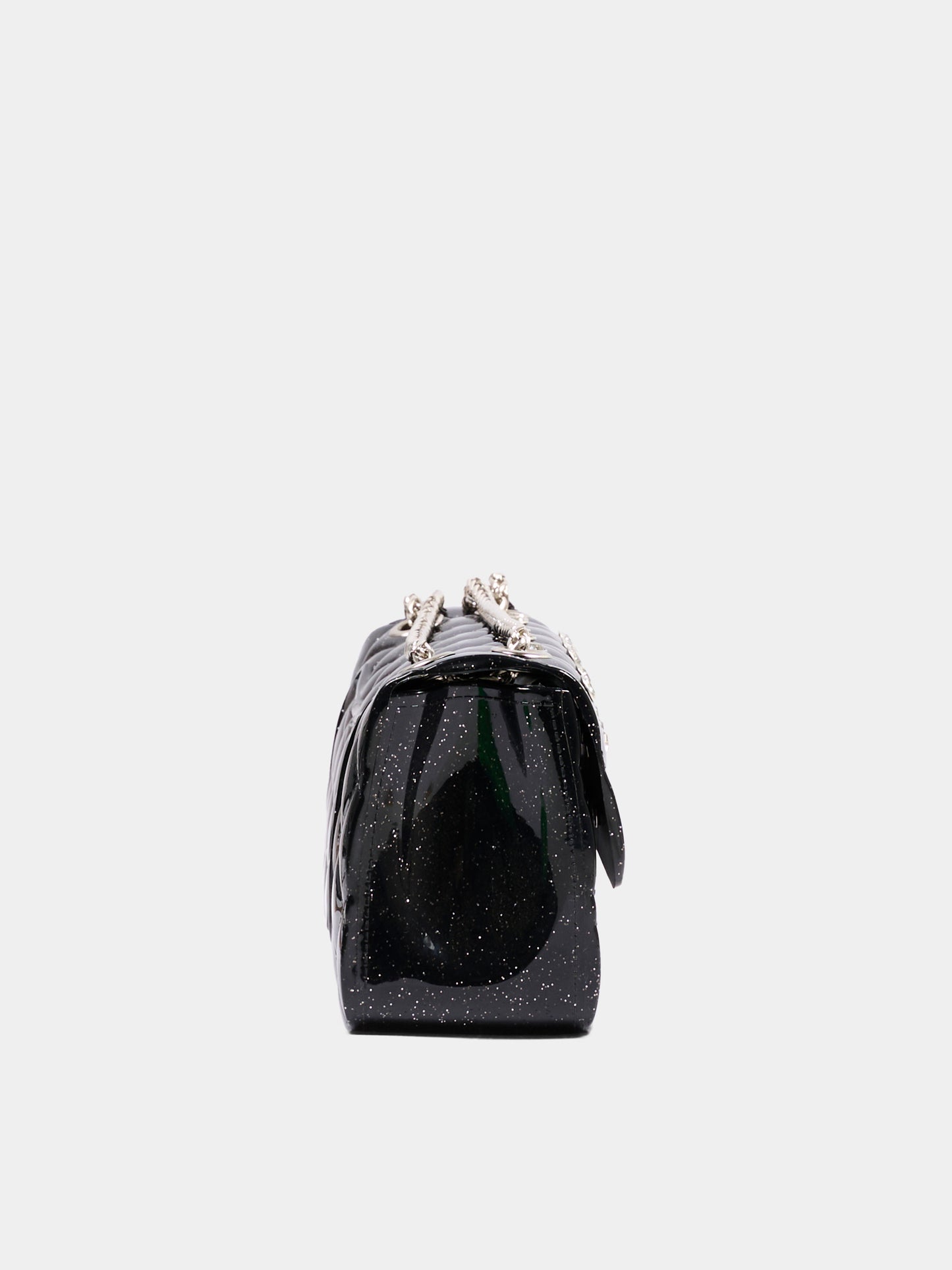 Borsa elegante nera per bambina con strass,Monnalisa,17H000 8726 0050