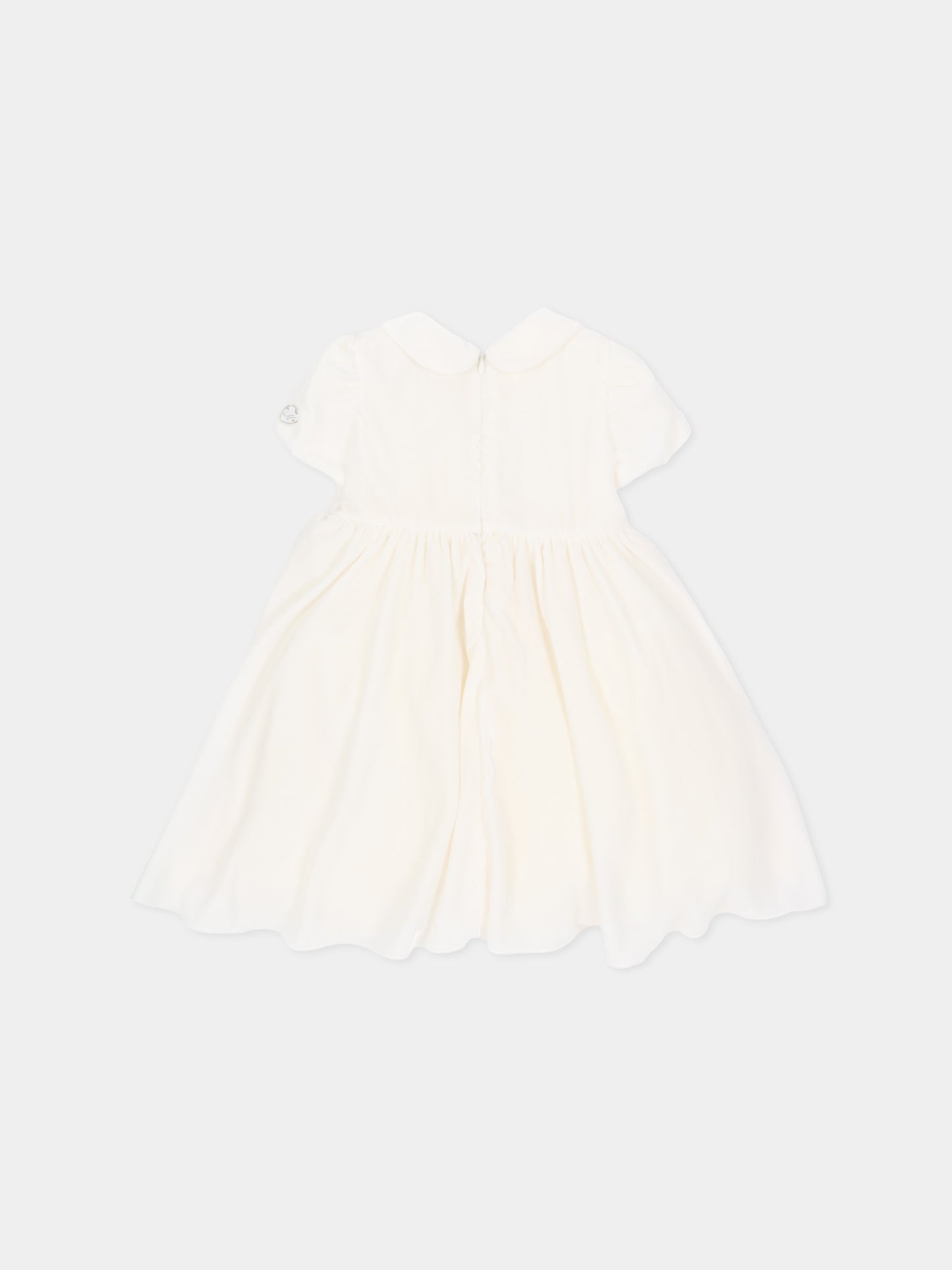 Abito elegante avorio per neonata,Monnalisa,73H901 8803 0001