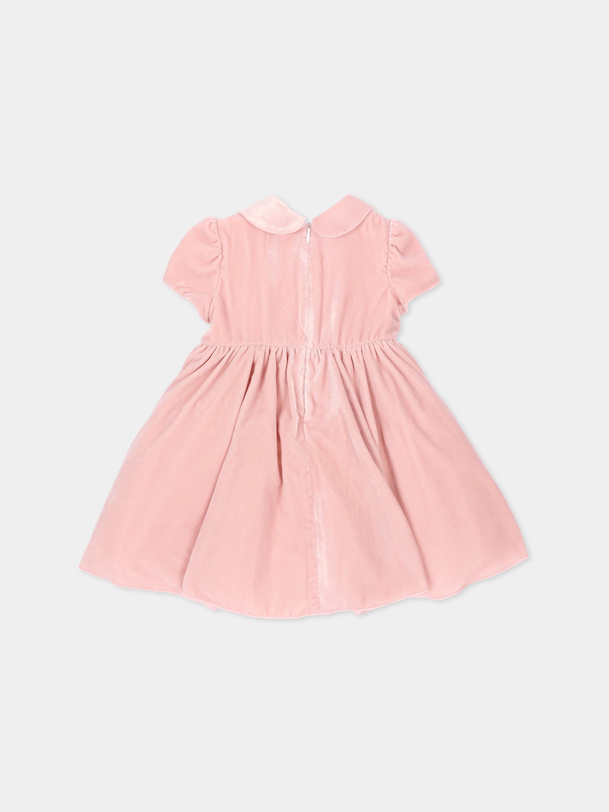 Abito elegante rosa per neonata,Monnalisa,73H901 8803 0092