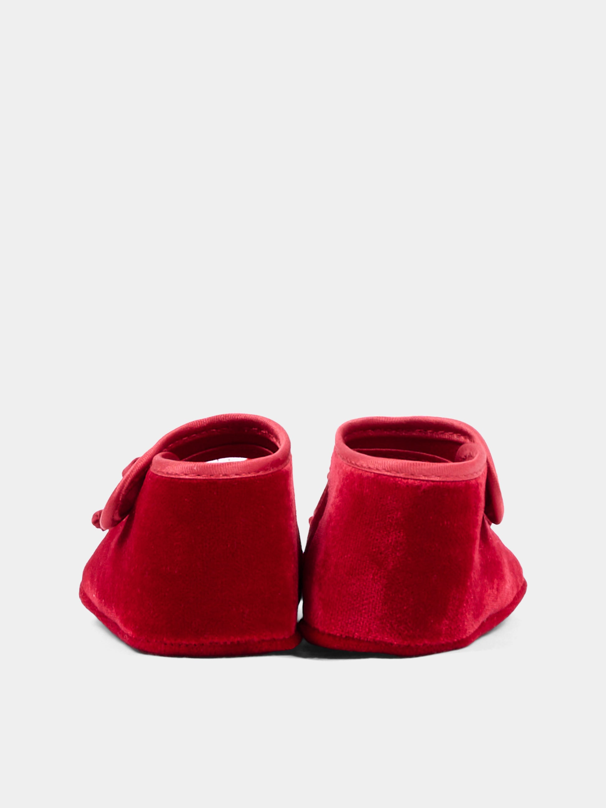 Ballerine rosse per neonata con fiocco,Monnalisa,73H001 8803 0043