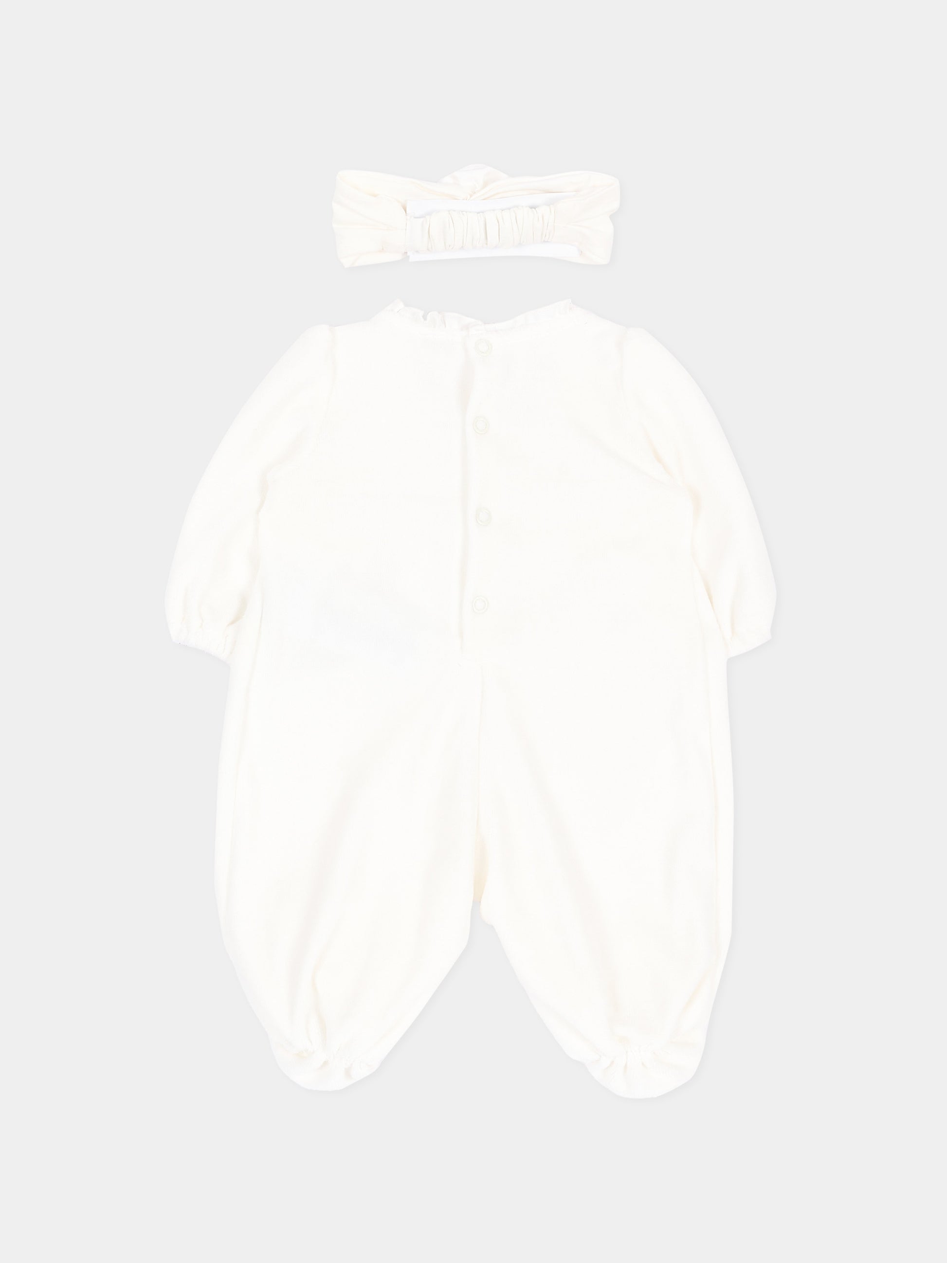 Set Tutine avorio per neonata,Monnalisa,35H501 8072 0001